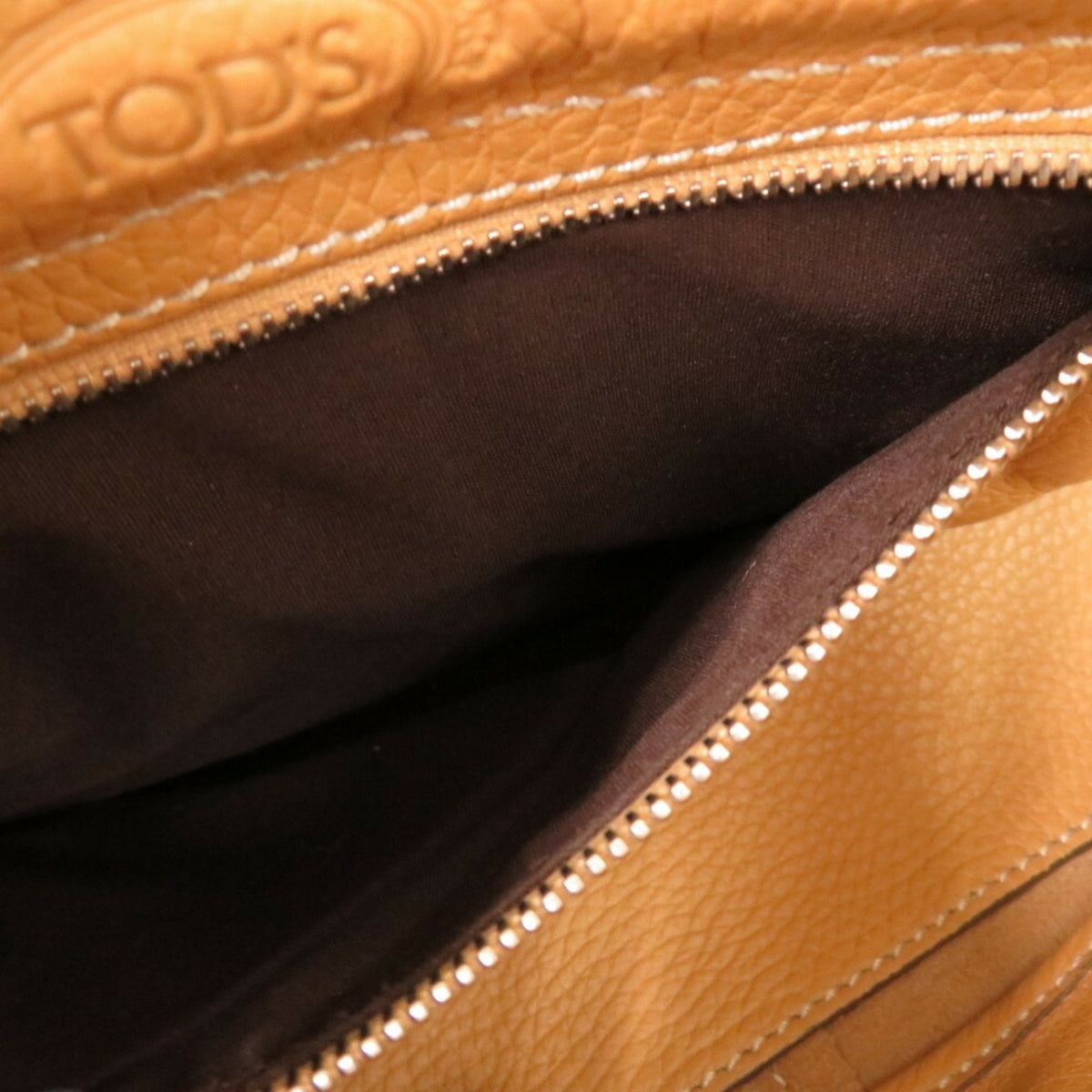 Tod's Beige Yellow Leather Handbag (Pre-Owned)