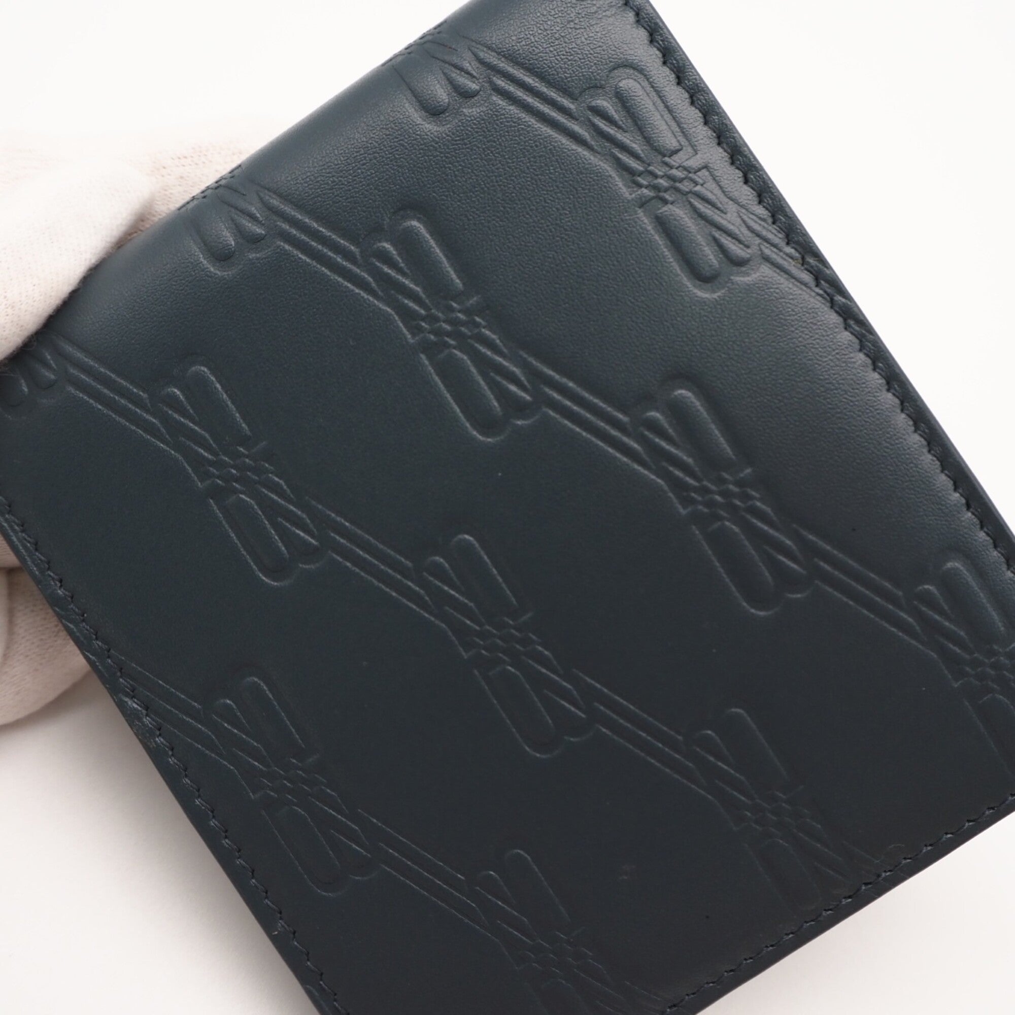 Balenciaga Blue Leather Wallet (Bi-Fold) (Pre-Owned)