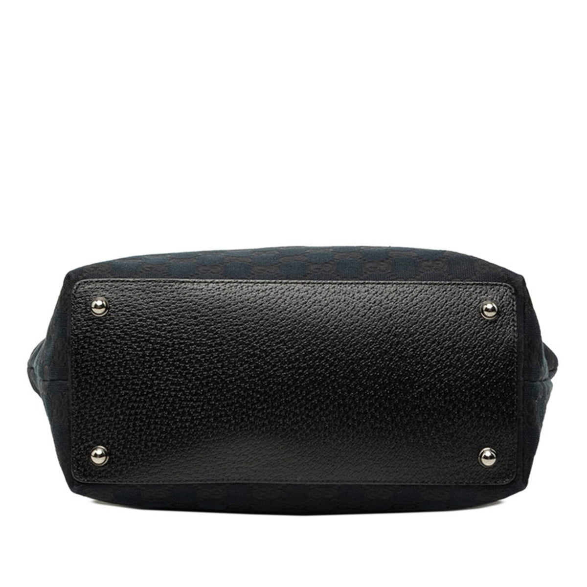 Gucci Black Gg Canvas Handbag Tote Bag (Pre-Owned)