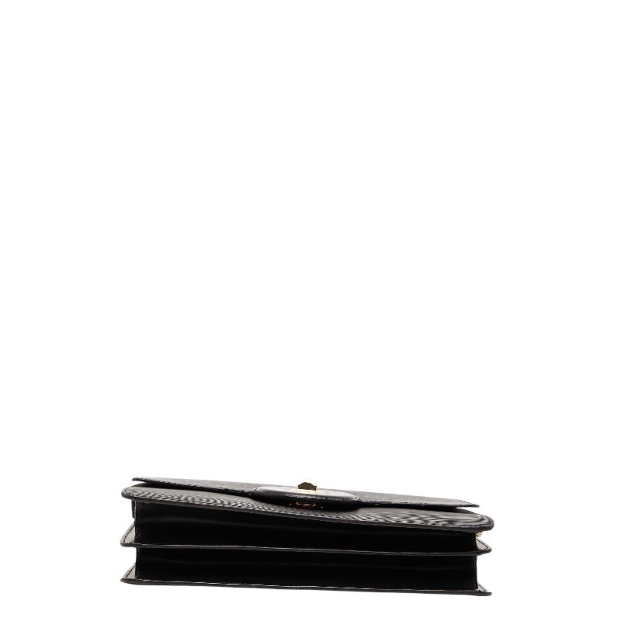 Louis Vuitton Black Noir Leather Shoulder Bag (Pre-Owned)