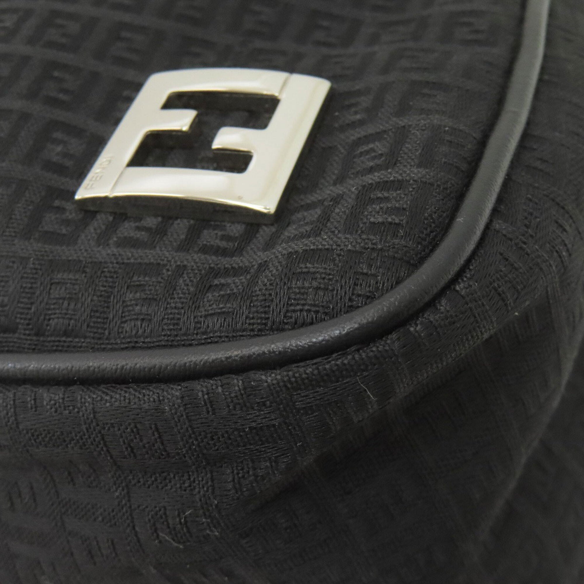 Fendi Zucchino Black Canvas Tote Bag (Pre-Owned)