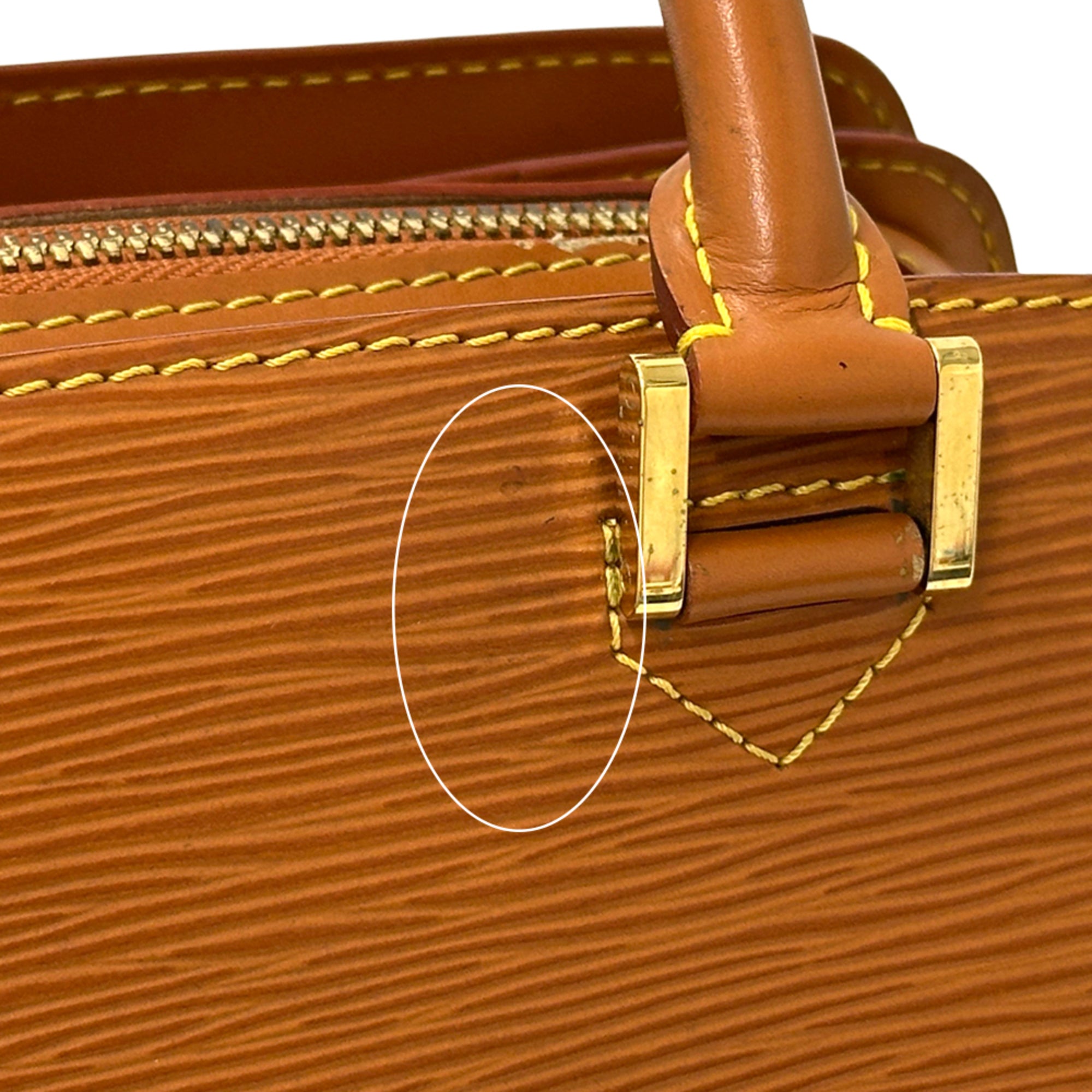 Louis Vuitton Brown Gold Cipango Epi Leather Handbag (Pre-Owned)