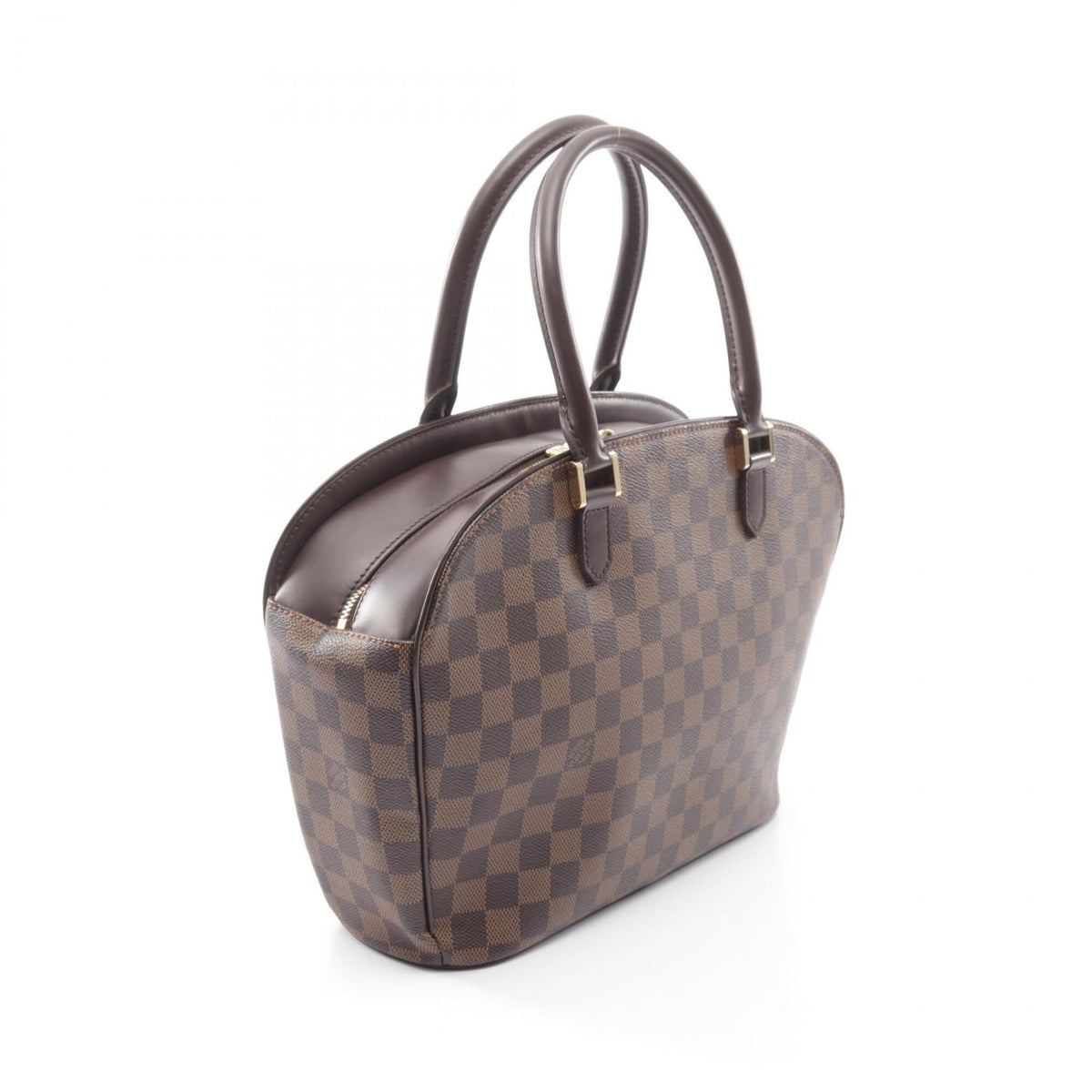 Louis Vuitton Brown Coated Canvas Leather Handbag (Pre-Owned)