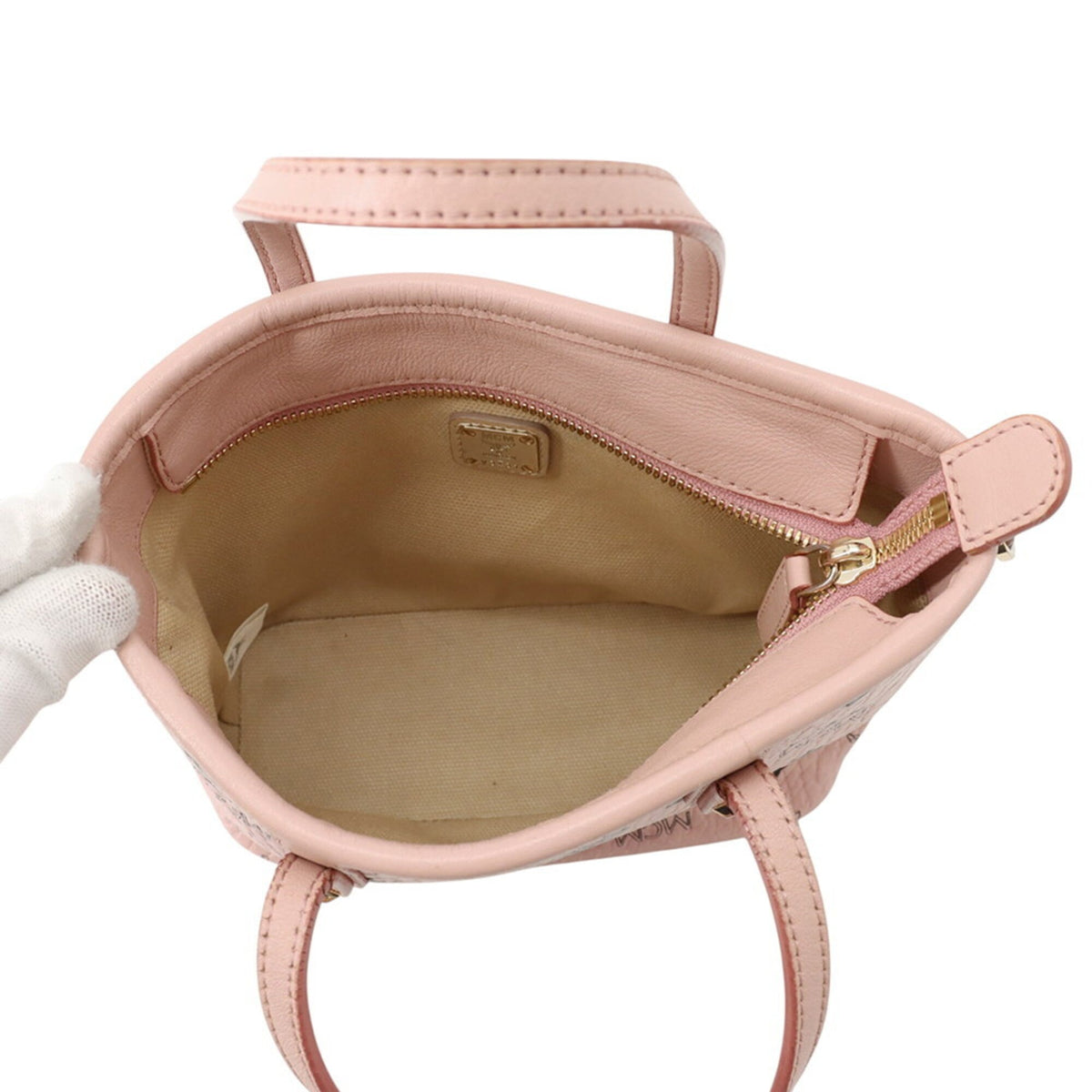 Mcm Pink Leather Handbag (Pre-Owned)