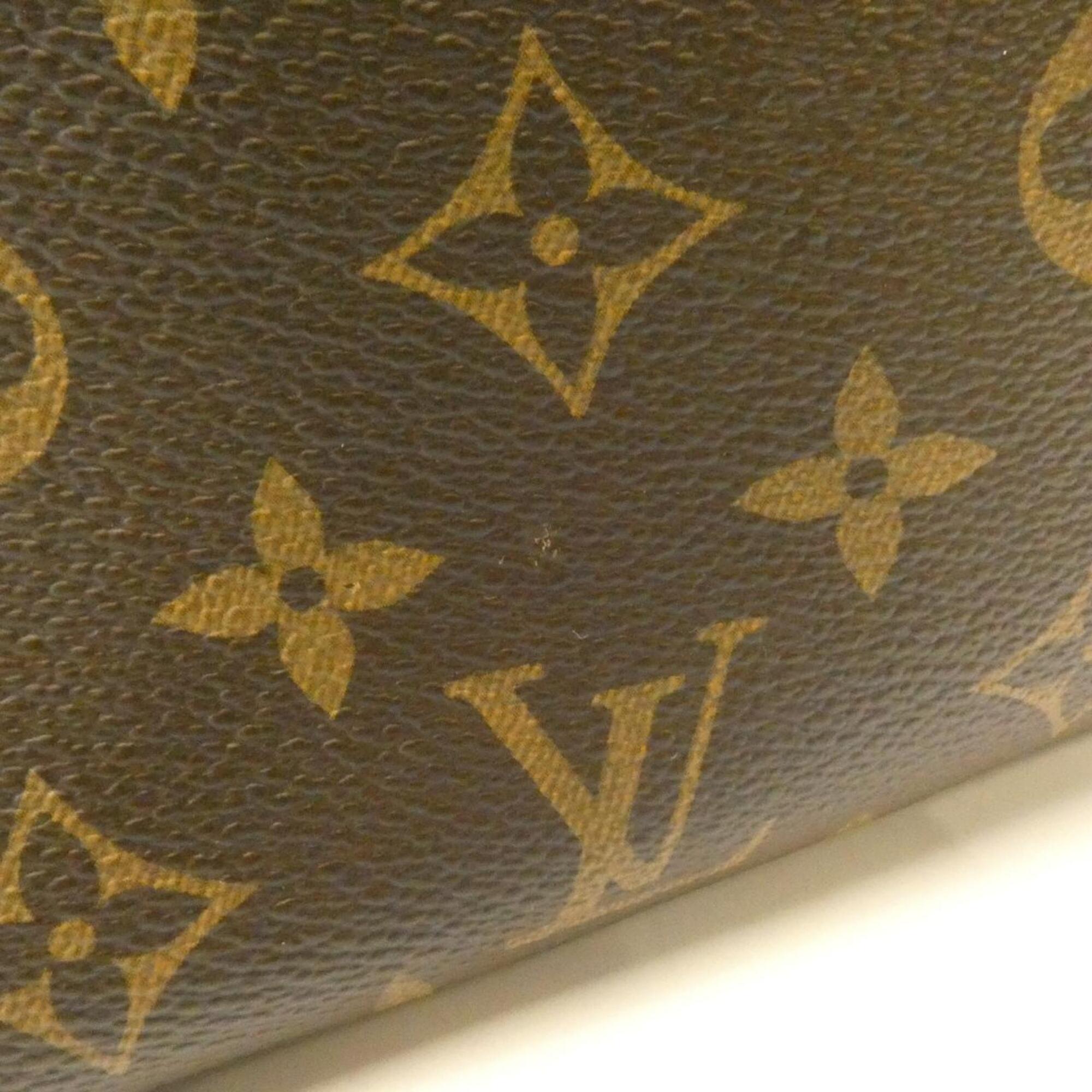 Louis Vuitton Marron Coated Canvas Shoulder Bag (Pre-Owned)
