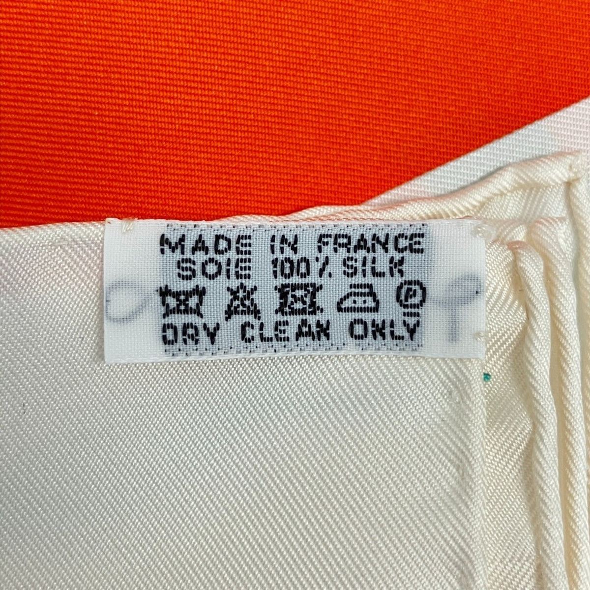 Hermes Orange White Silk (Pre-Owned)