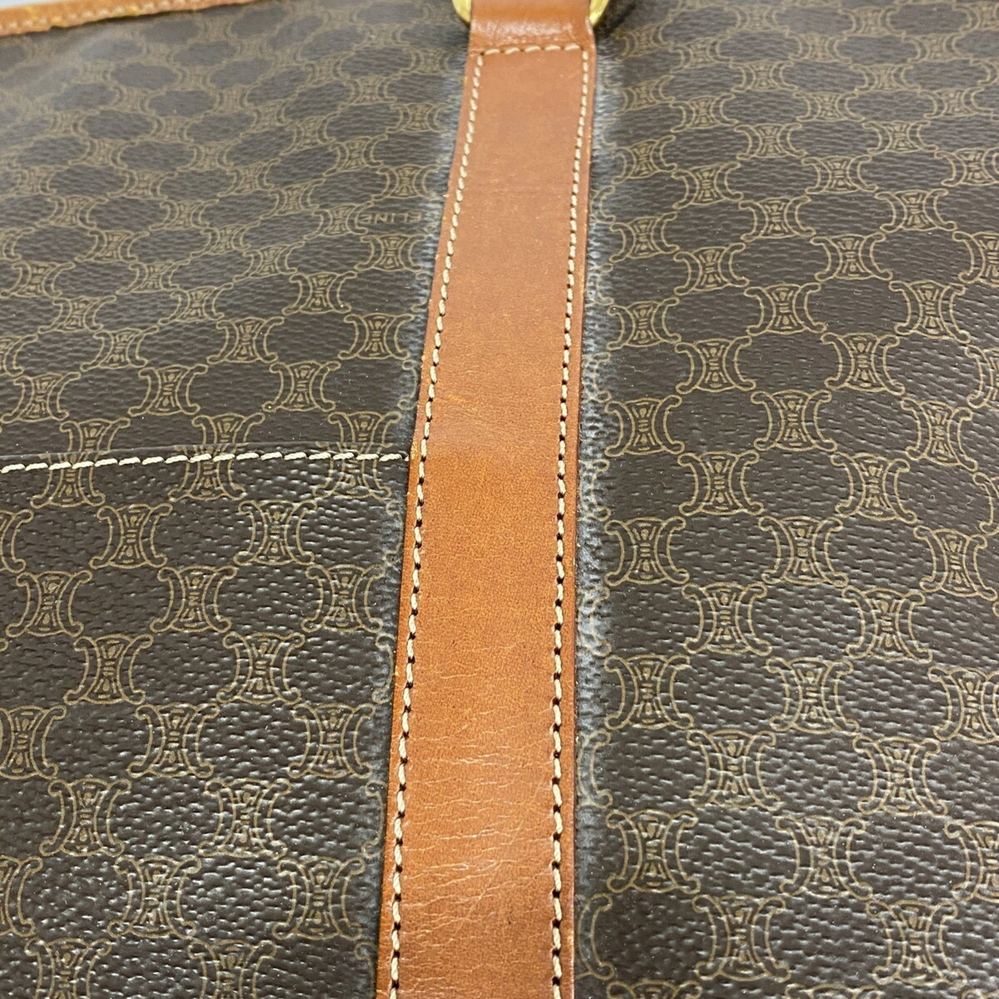 Celine Brown Pvc Tote Bag (Pre-Owned)