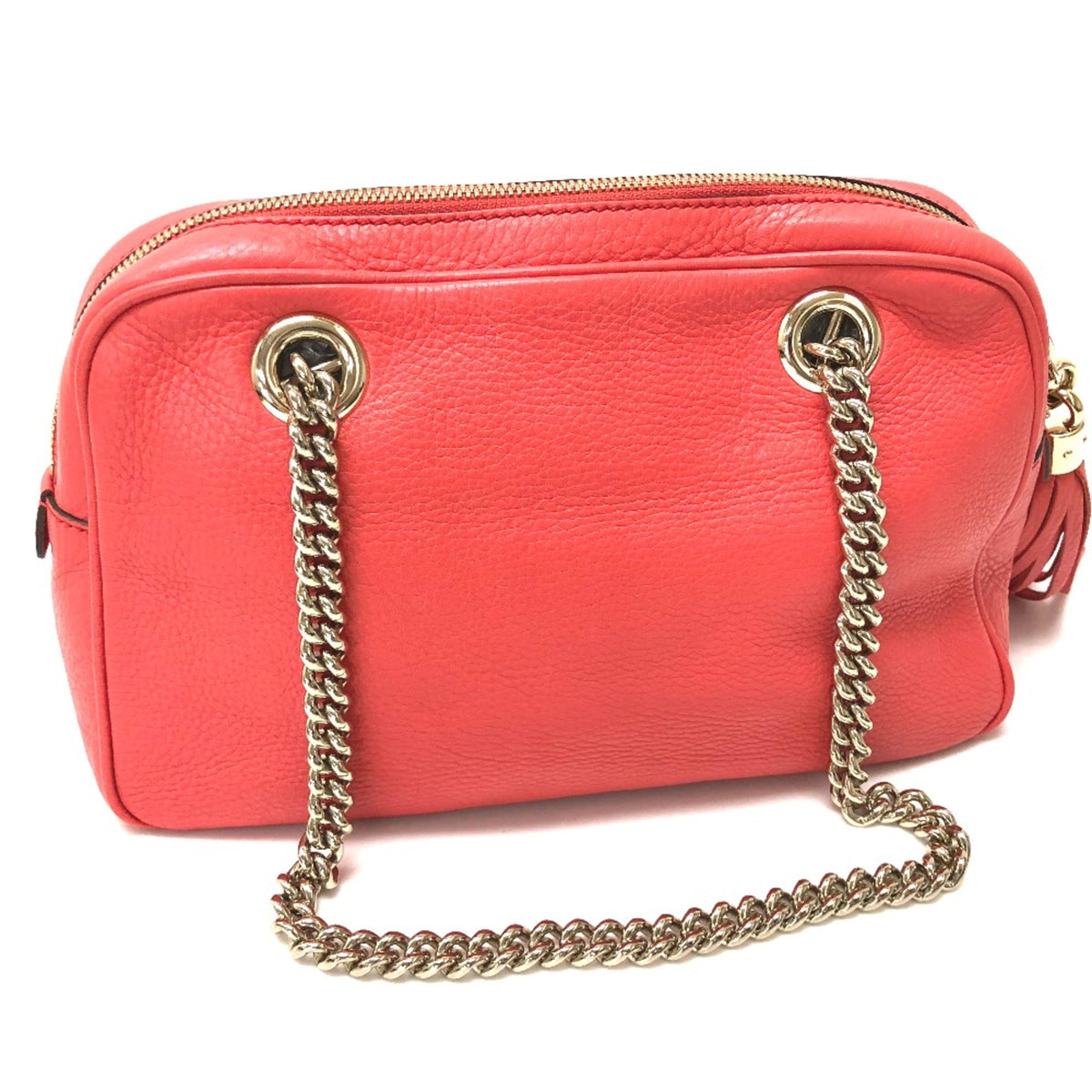 Gucci Pink Leather Shoulder Bag (Pre-Owned)