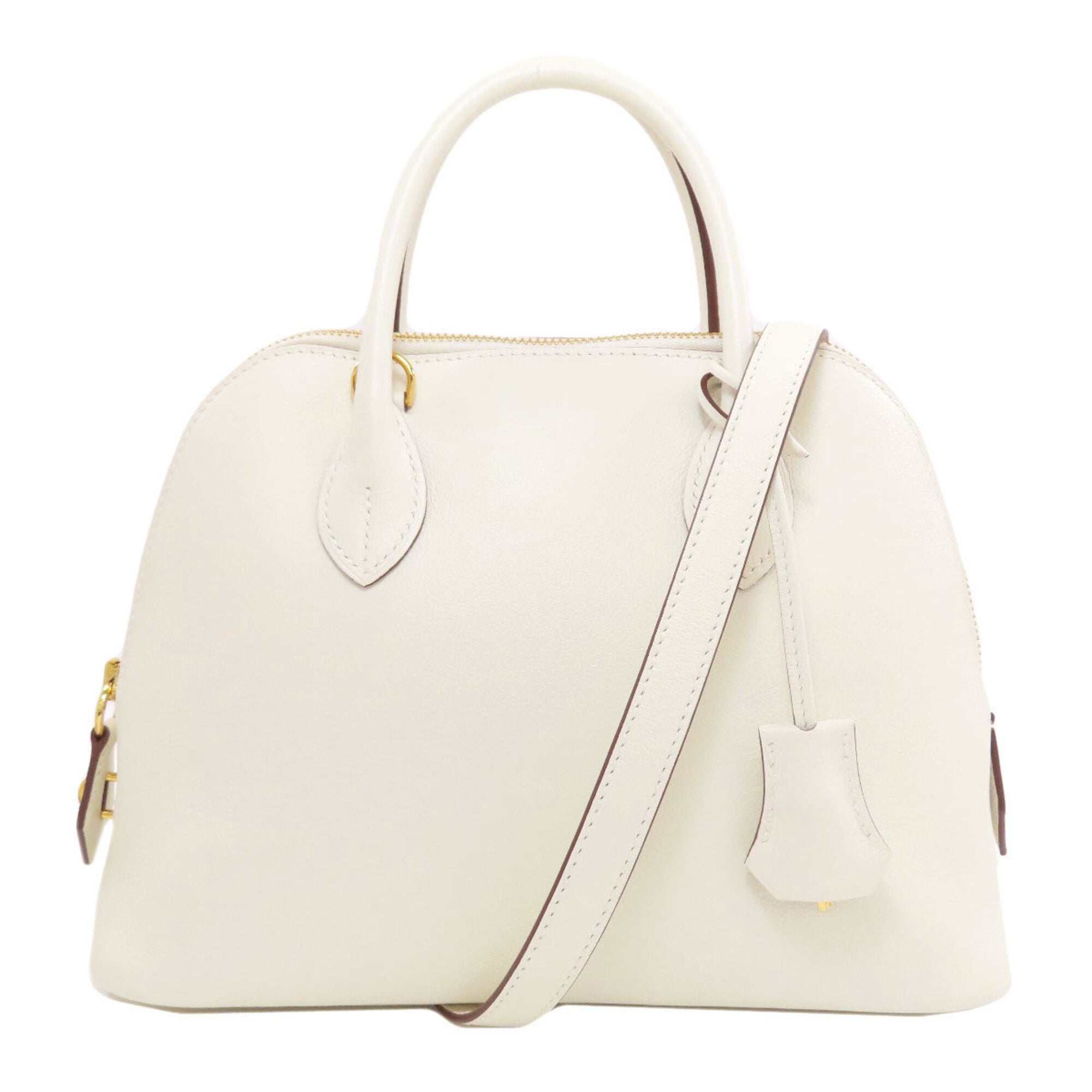 Hermes Brown White Handbag (Pre-Owned)