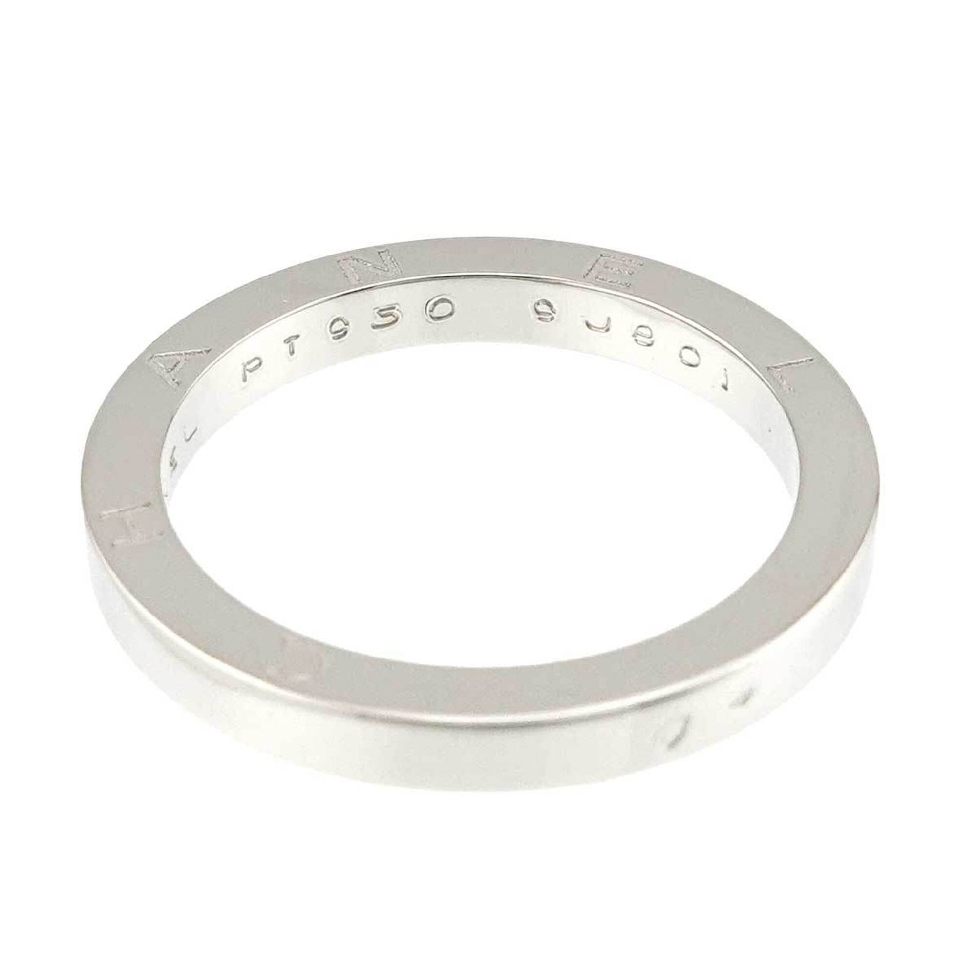 Chanel Platinum 950 Band Ring (Pre-Owned)