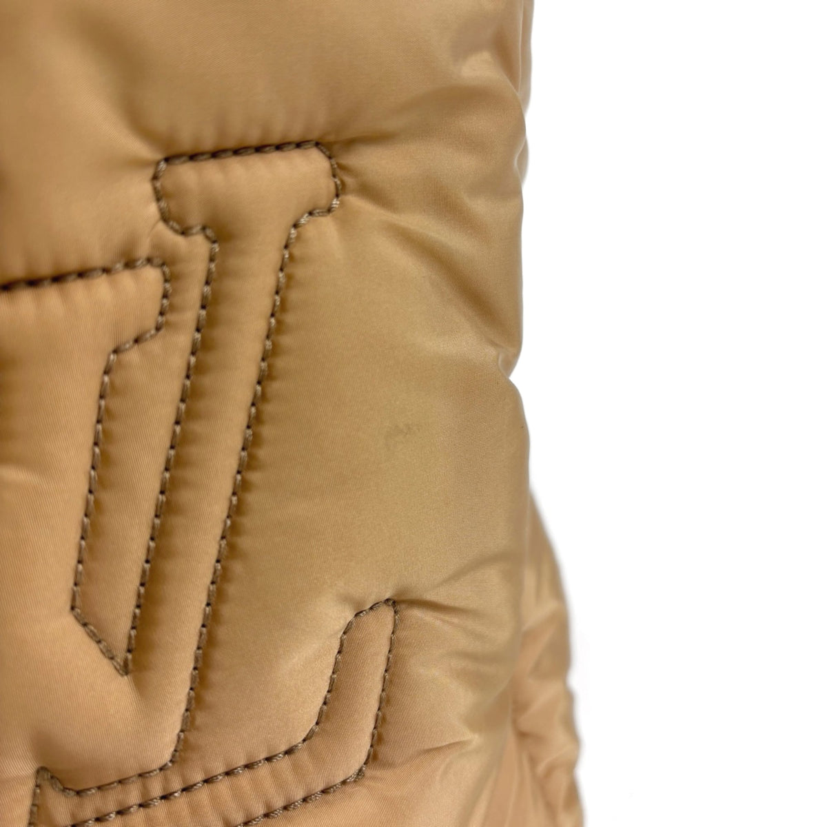 Louis Vuitton Beige Brown Nylon Tote Bag (Pre-Owned)