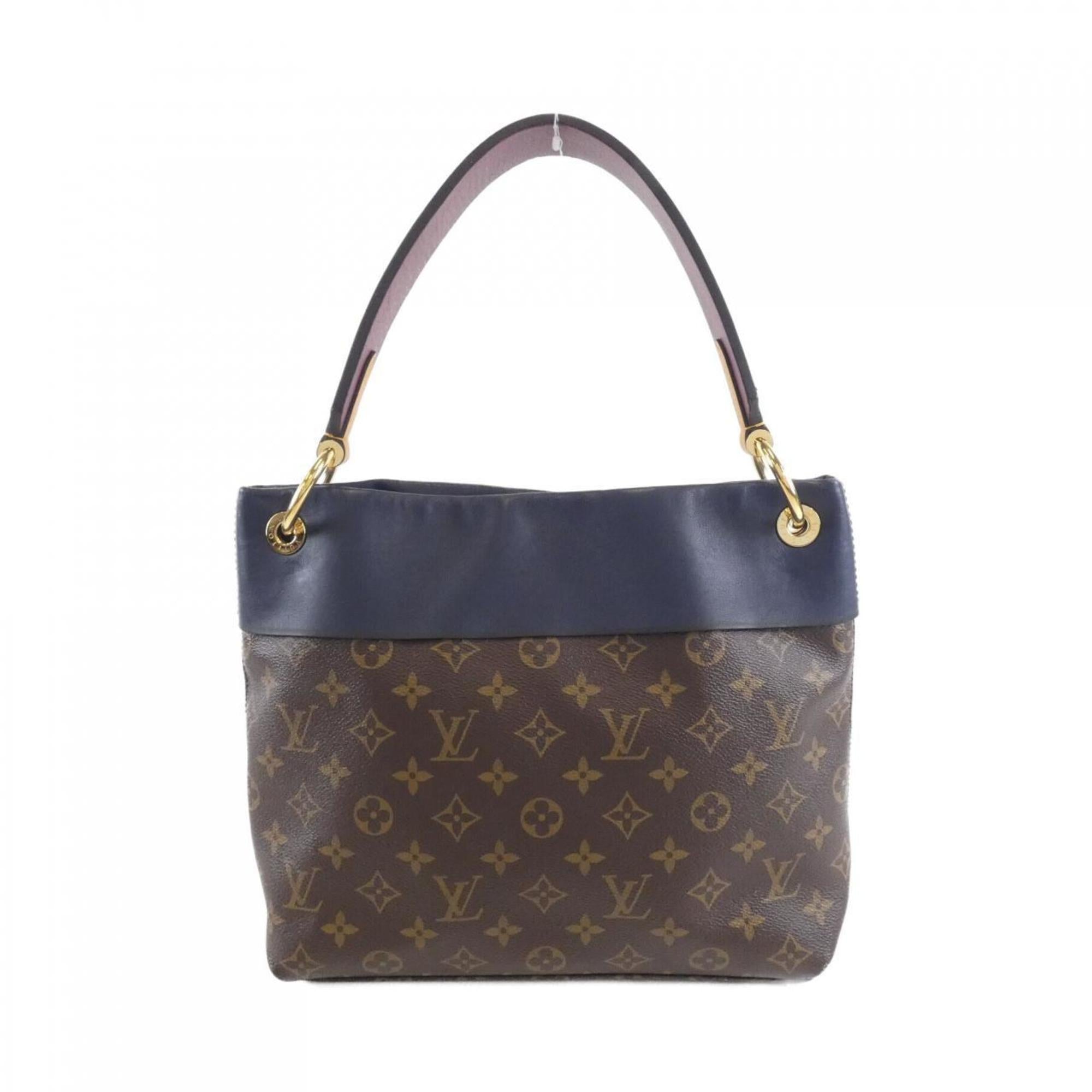 Louis Vuitton Marron Coated Canvas Leather Shoulder Bag (Pre-Owned)