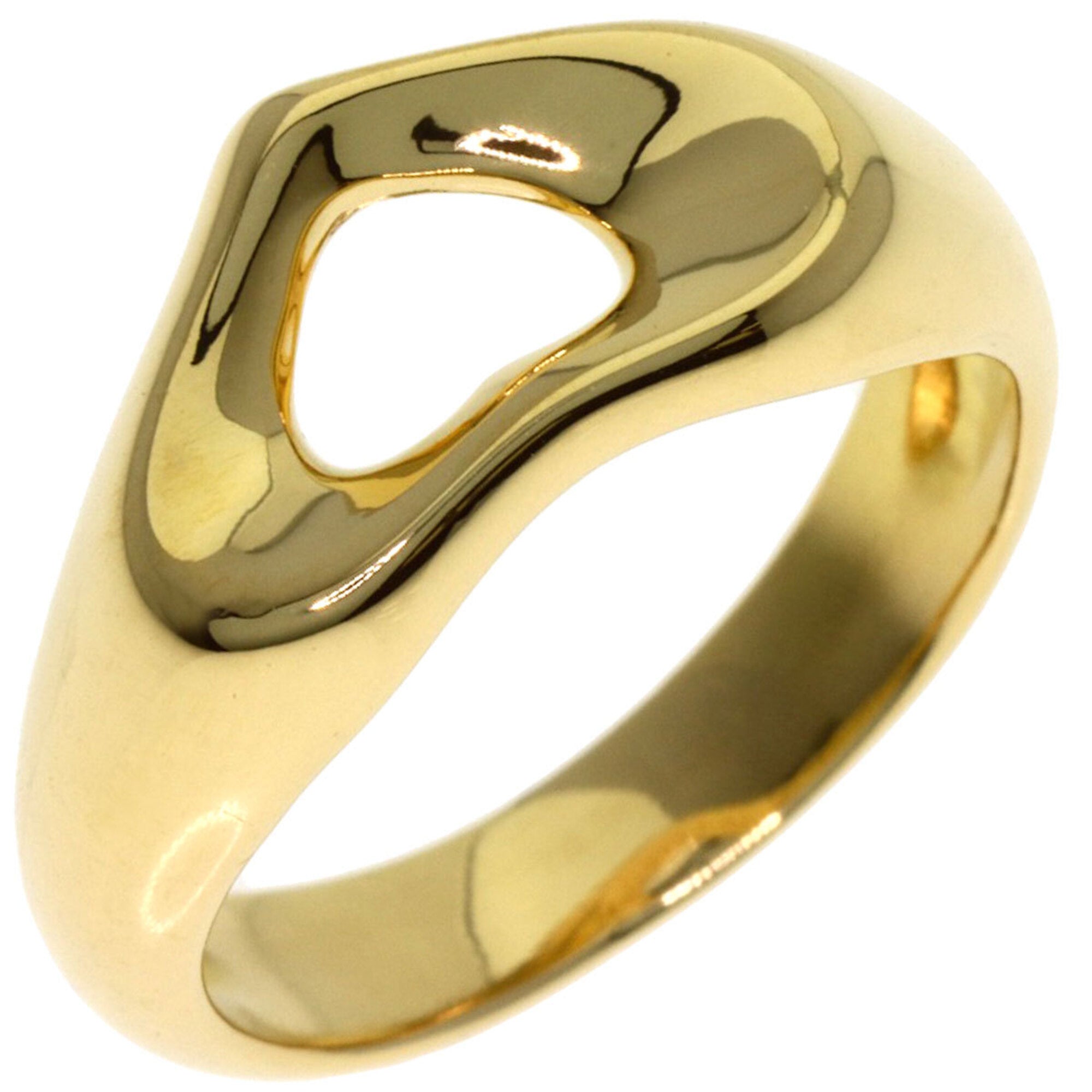 Tiffany Open Heart Yellow Gold (18K) Band Ring (Pre-Owned)