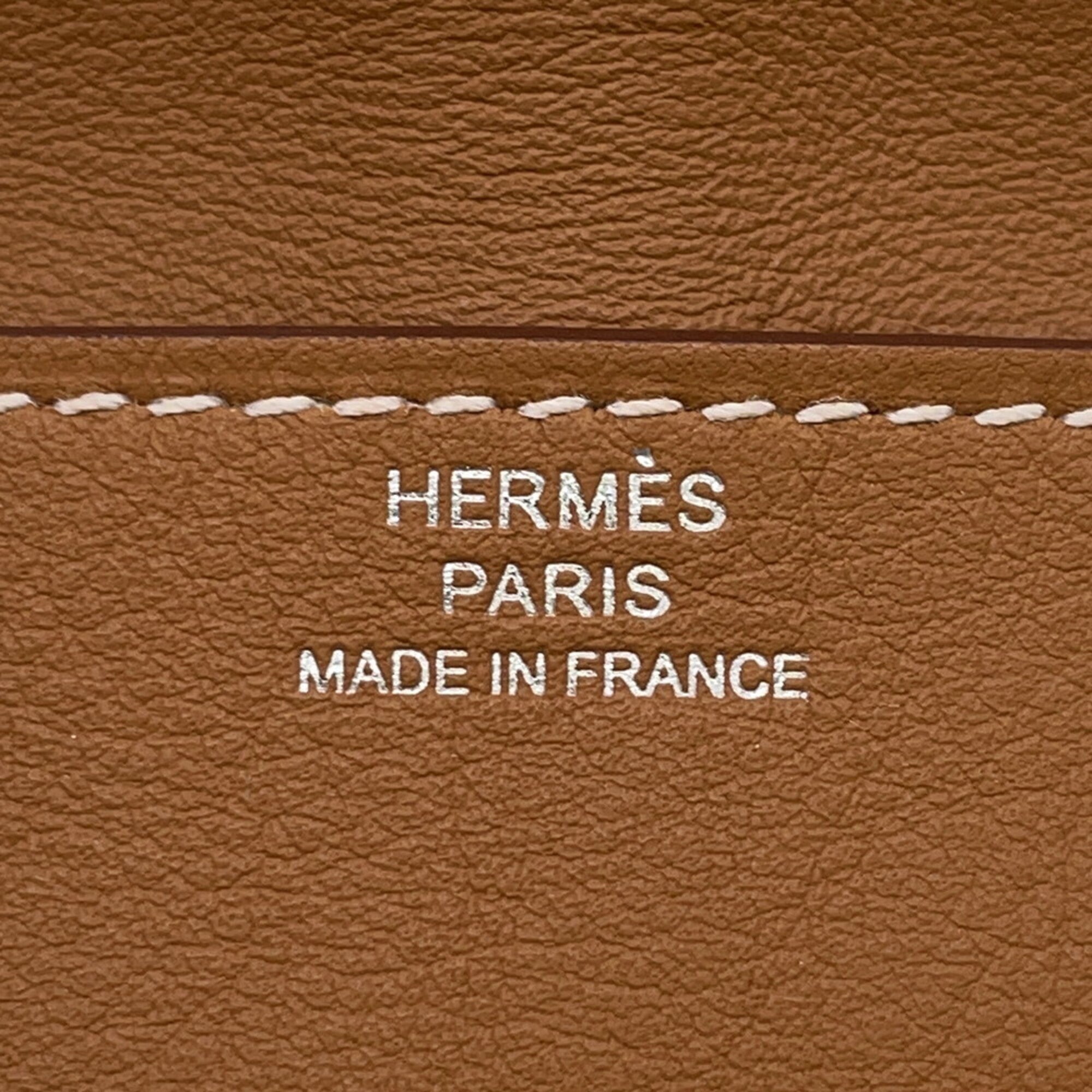 Hermes Gold Swift Leather Shoulder Bag Sling Bag (Pre-Owned)