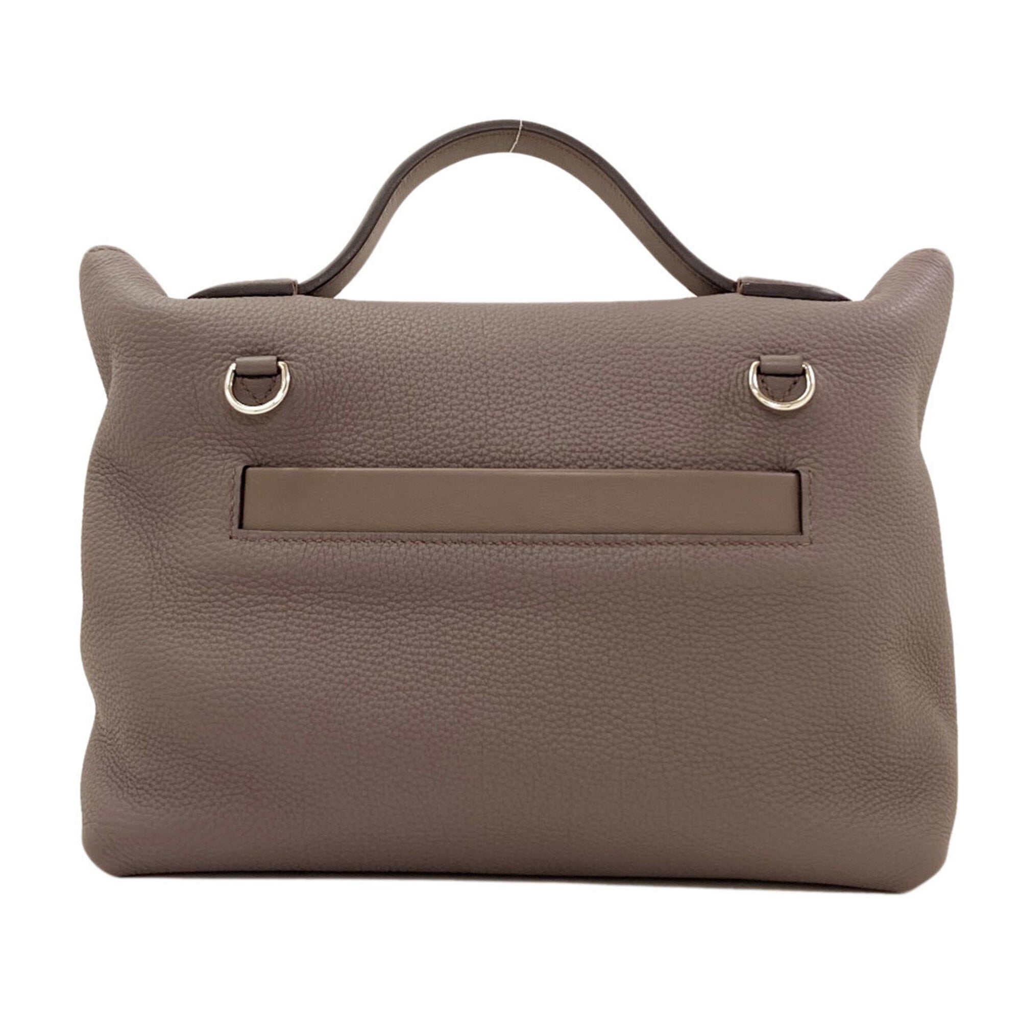 Hermes Etain Togo Leather Handbag (Pre-Owned)