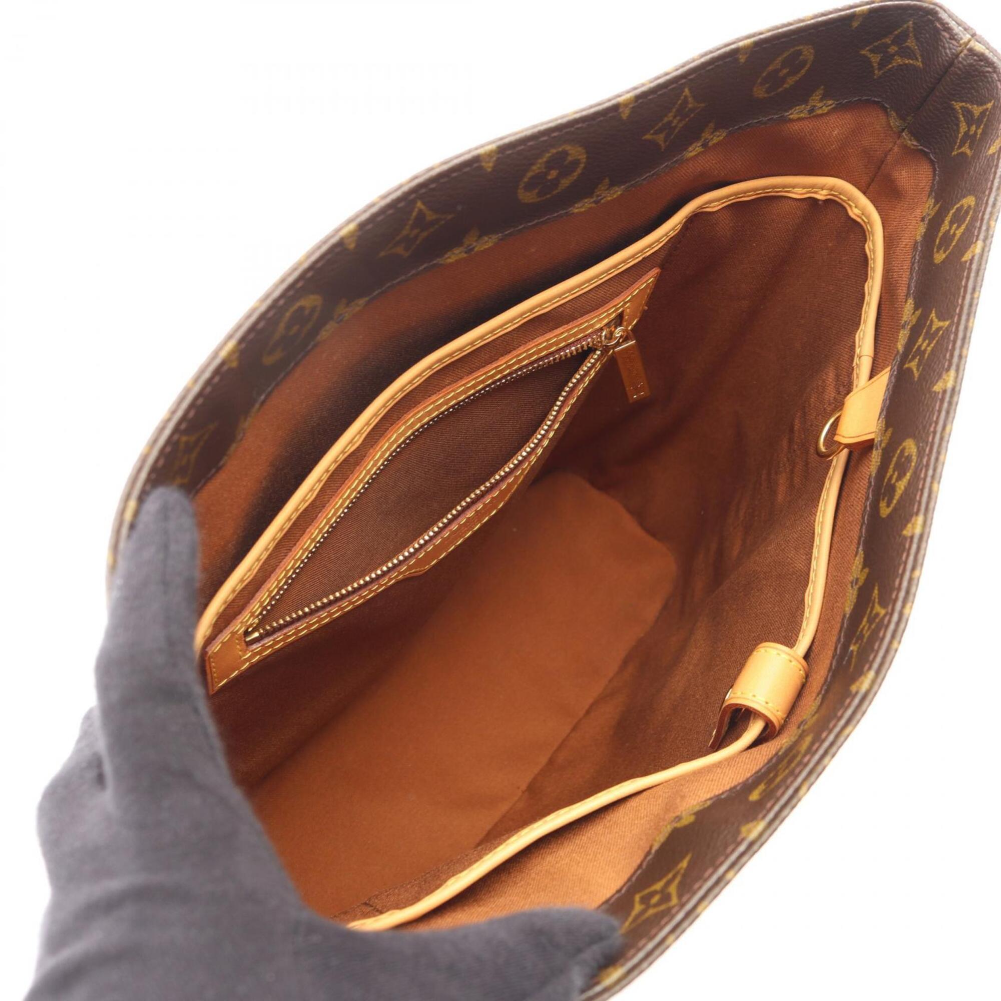 Louis Vuitton Brown Monogram Pvc Coated Canvas Leather Handbag Tote Bag (Pre-Owned)