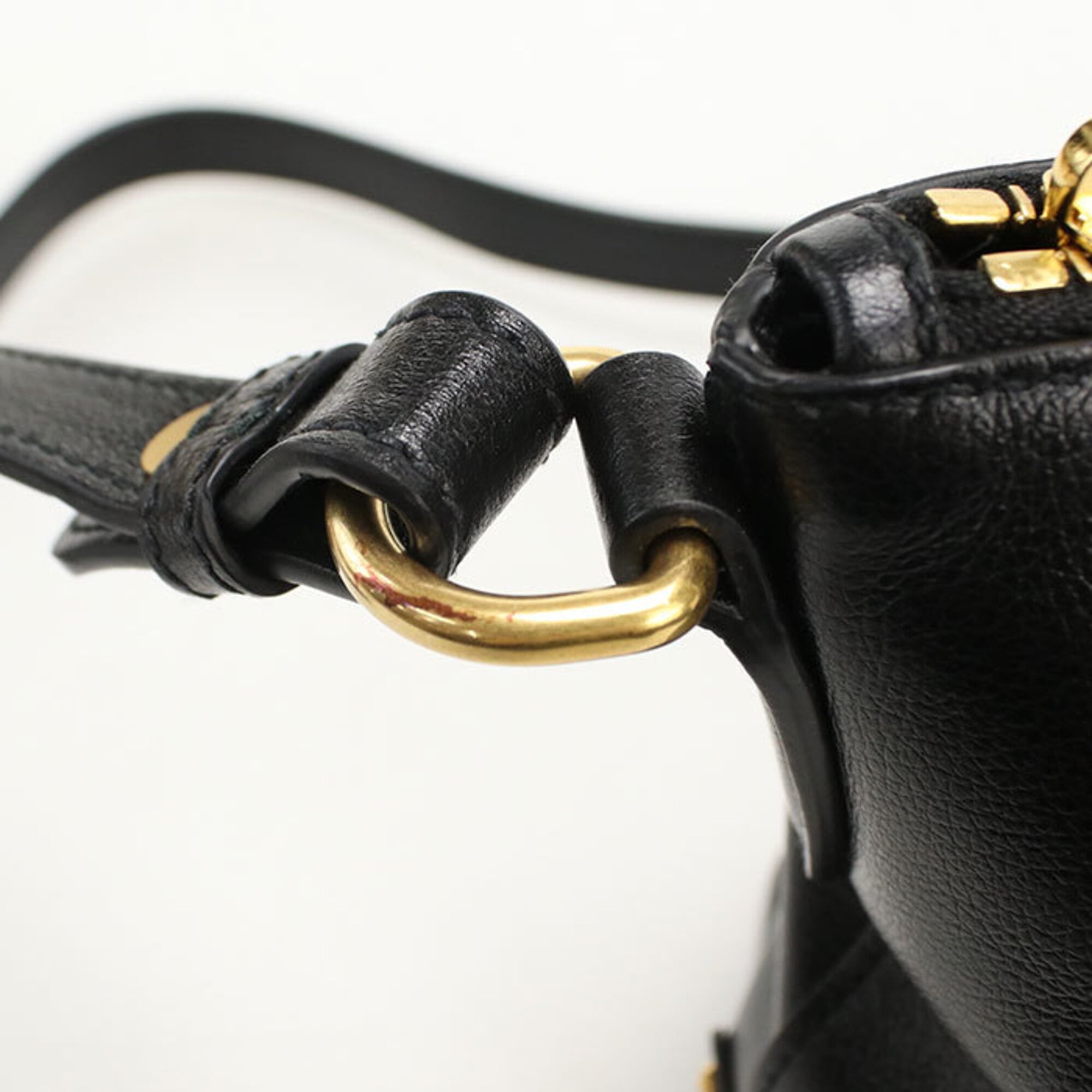 Prada Black Leather Handbag (Pre-Owned)
