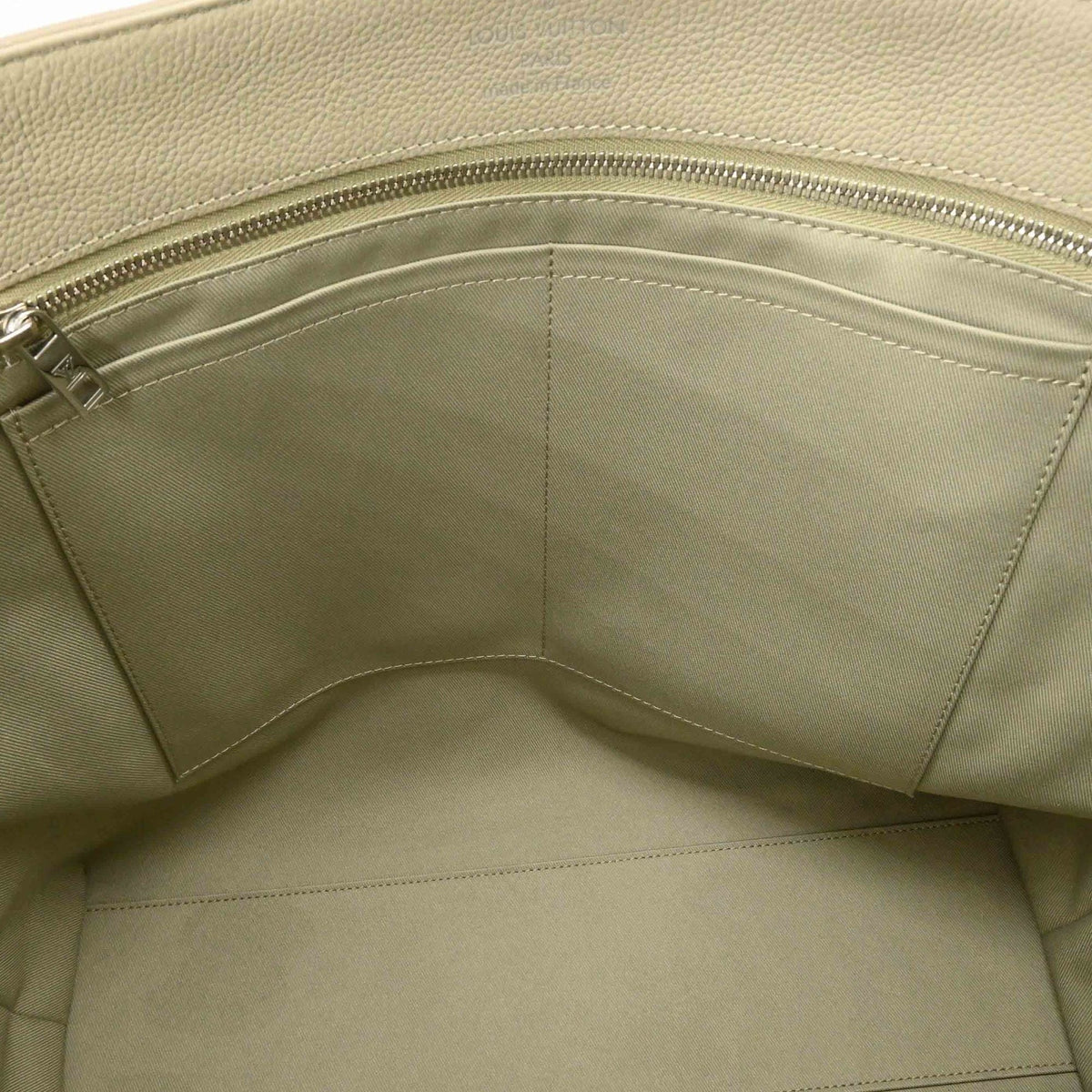Louis Vuitton Grayish Leather Tote Bag (Pre-Owned)