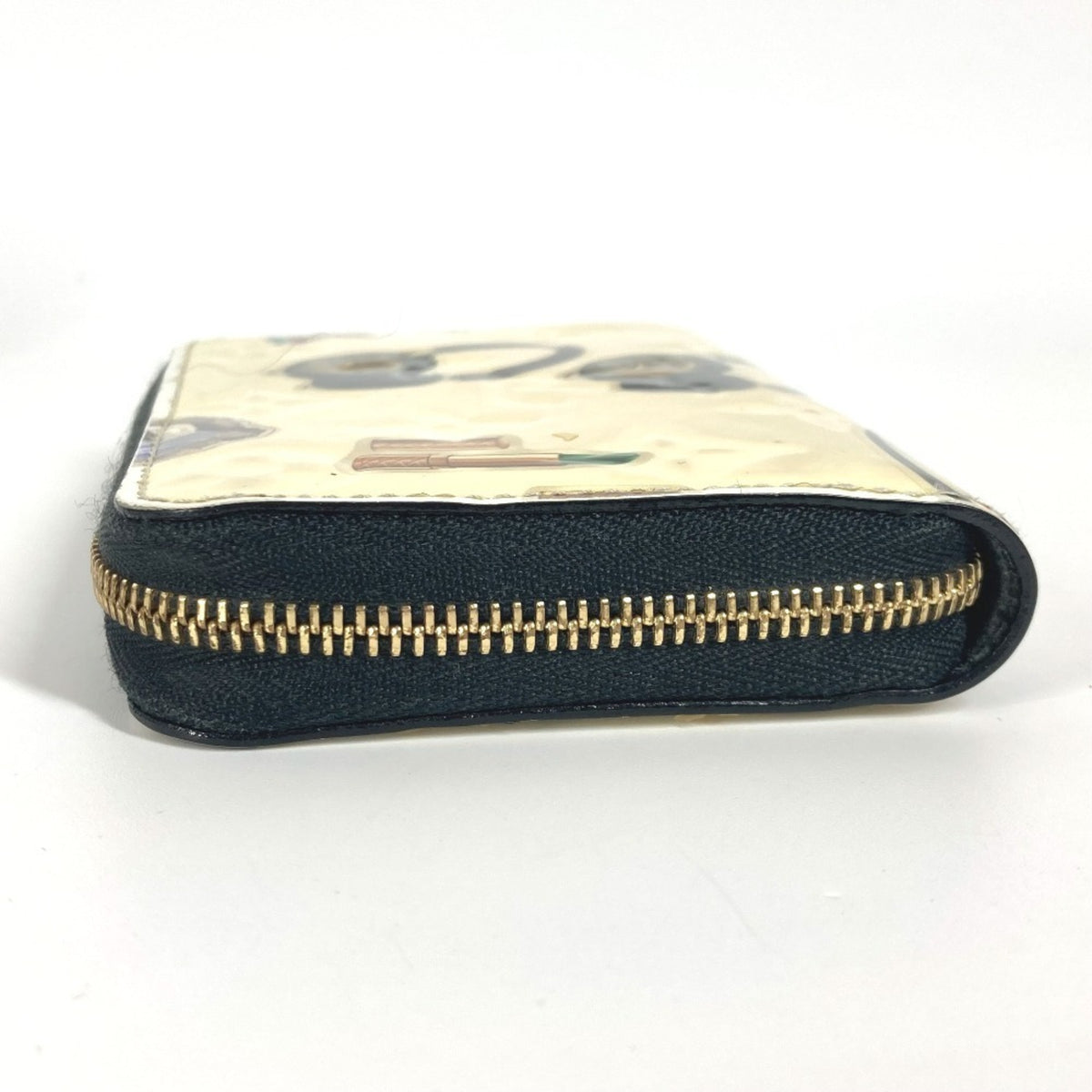 Louis Vuitton Black White Patent Leather Coin Purse/Coin Case (Pre-Owned)