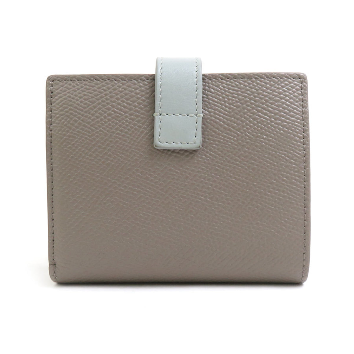 Celine Blue Gray Grayish Leather Wallet (Bi-Fold) (Pre-Owned)