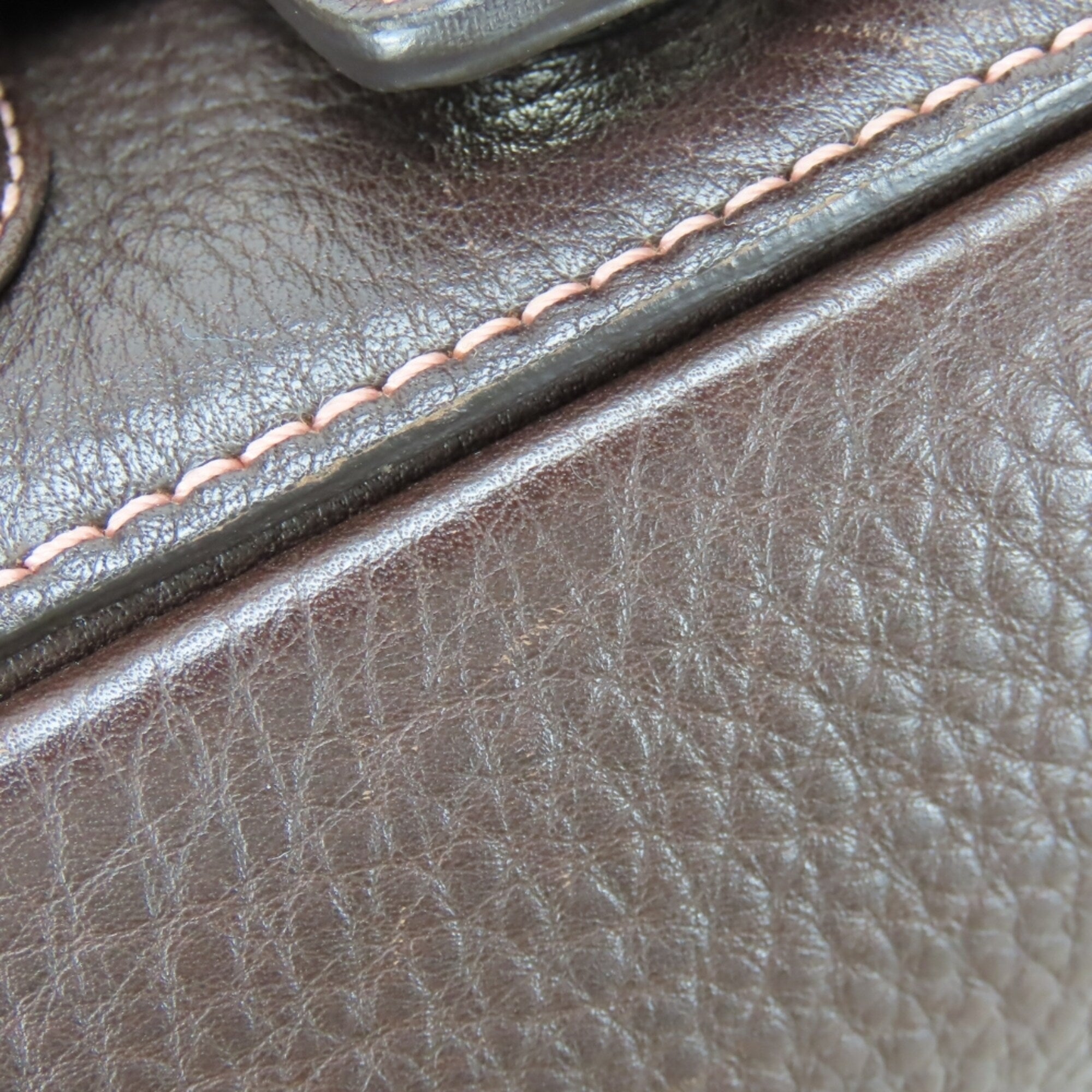 Coach Dark Brown Leather Shoulder Bag (Pre-Owned)
