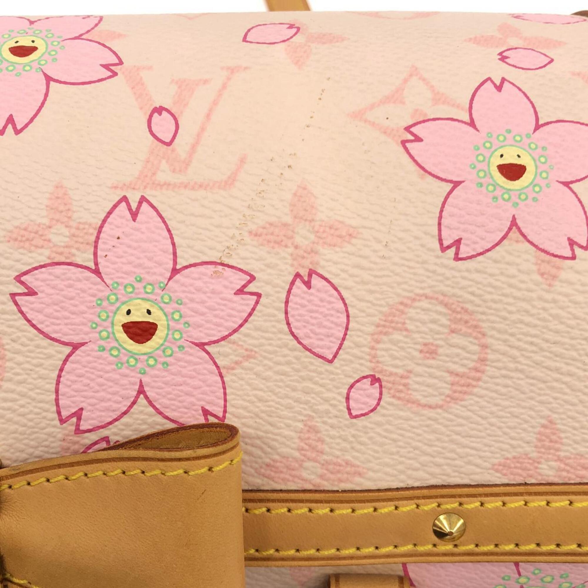 Louis Vuitton Monogram Cherry Blossom Rose Coated Canvas Handbag (Pre-Owned)