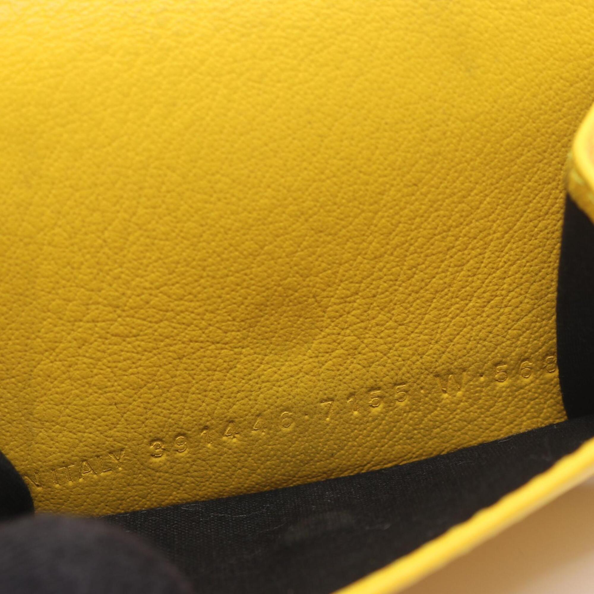 Balenciaga Yellow Leather Wallet (Tri-Fold) (Pre-Owned)
