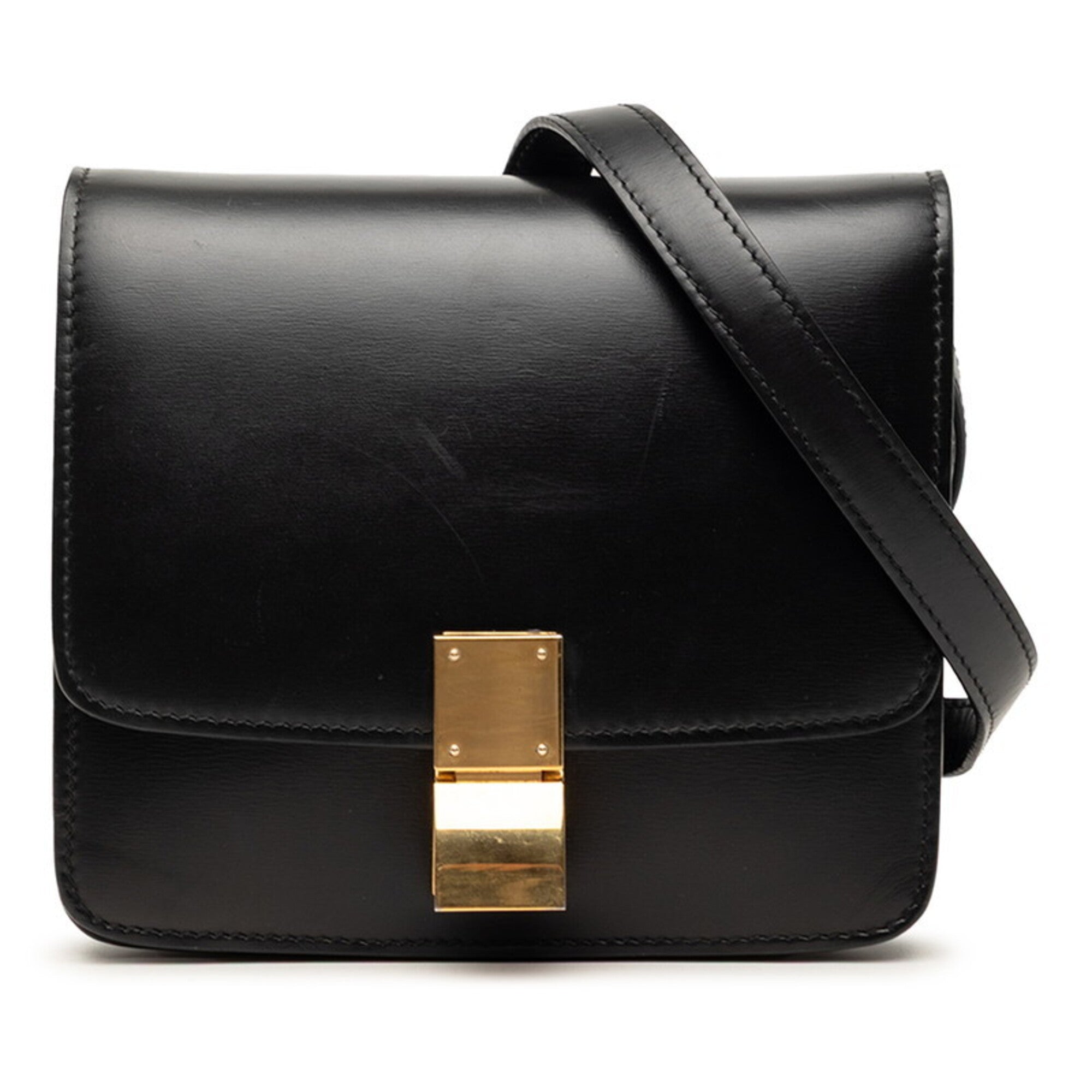 Celine Black Leather Shoulder Bag (Pre-Owned)