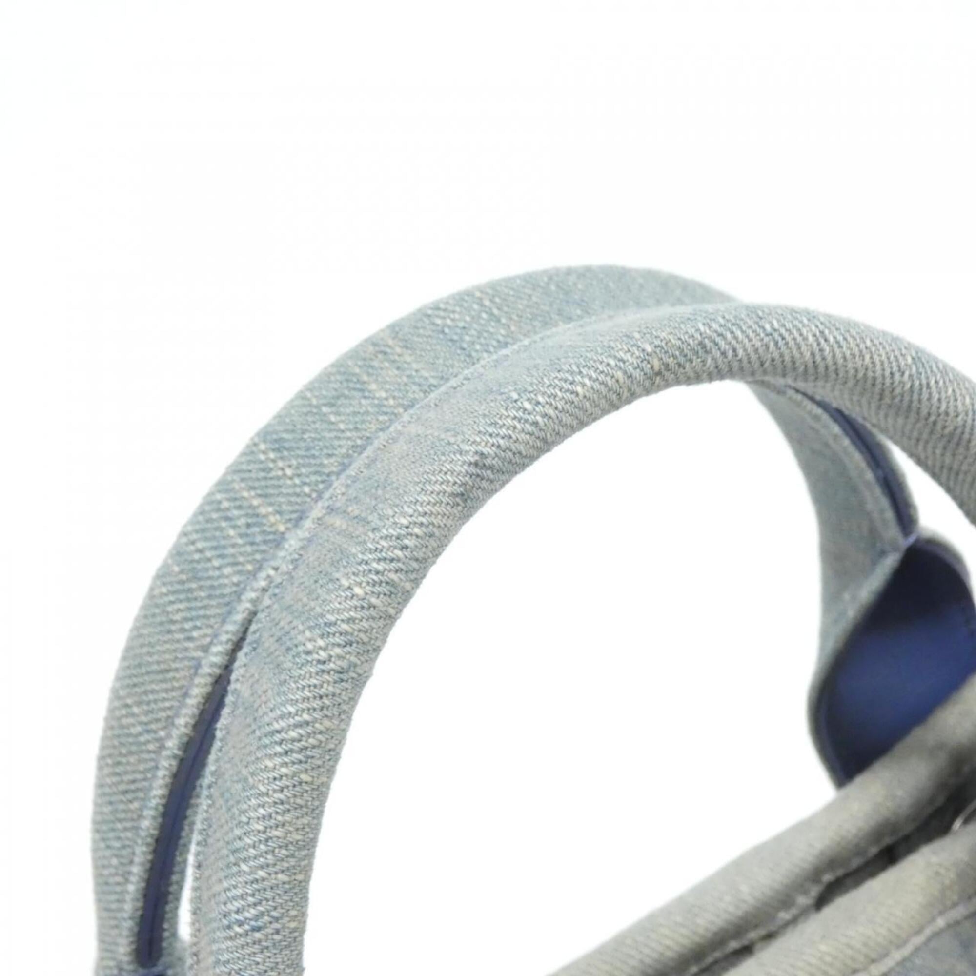 Chanel Blue Denim Handbag Pouch (Pre-Owned)