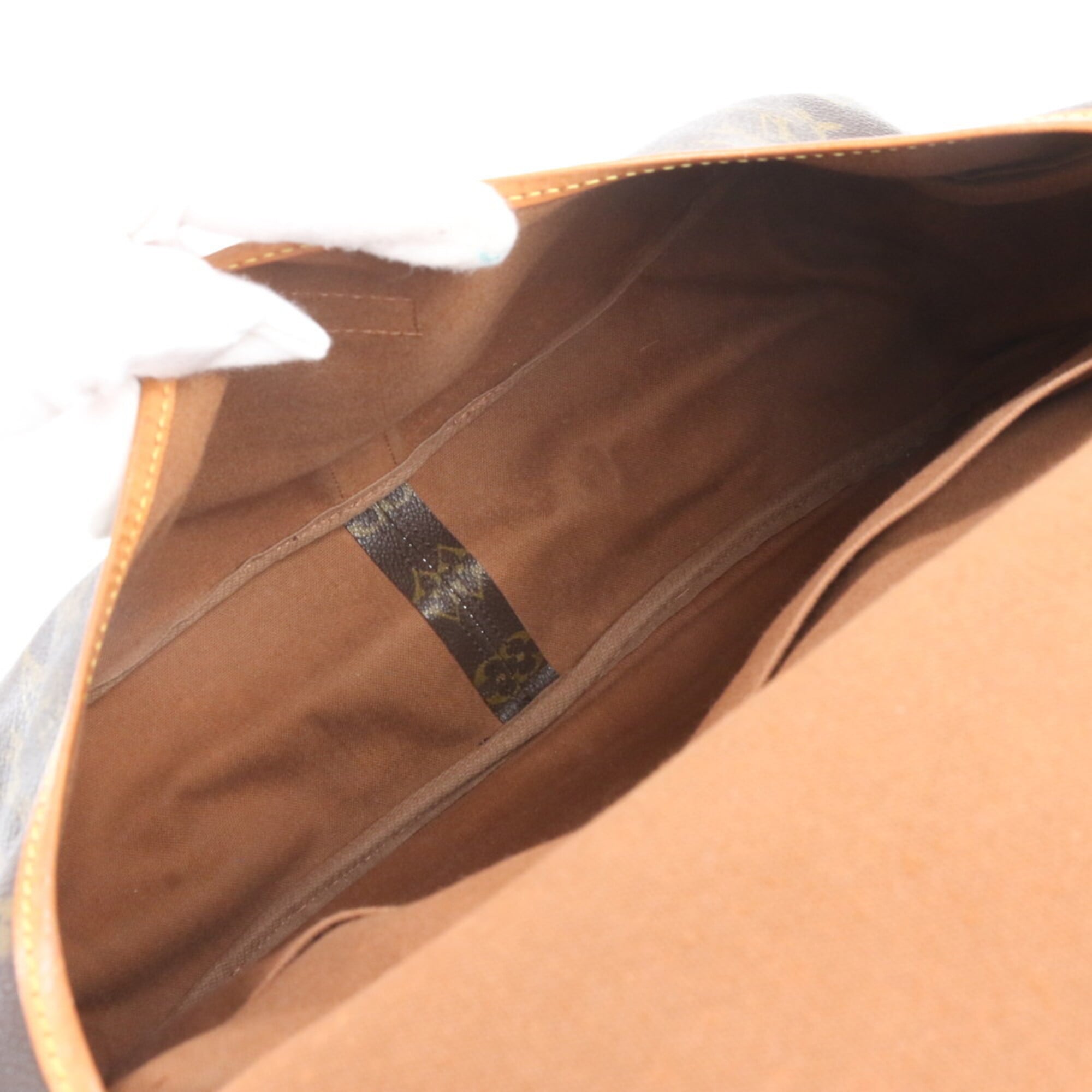 Louis Vuitton Brown Monogram Leather Coated Canvas Shoulder Bag (Pre-Owned)