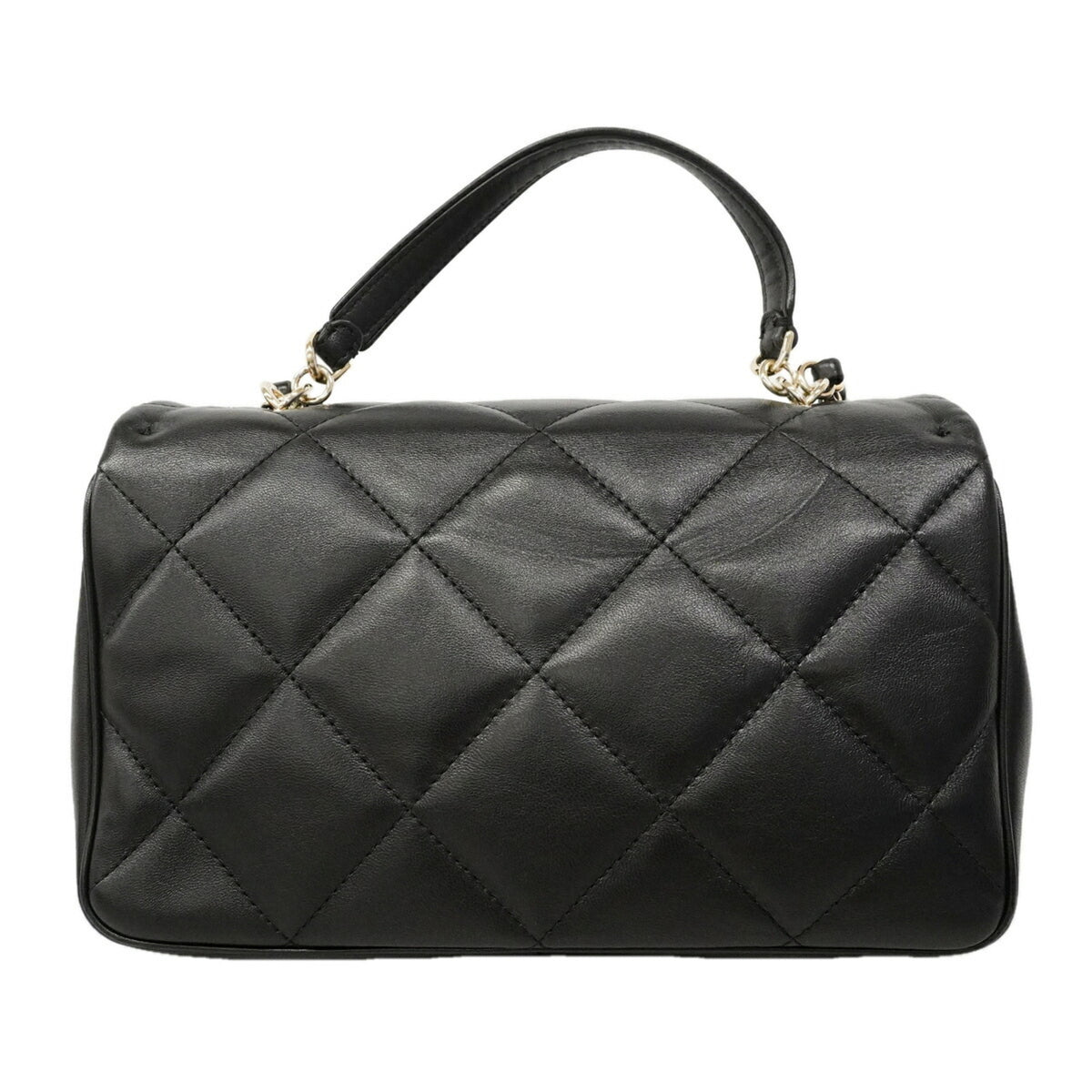 Chanel Black Leather Handbag (Pre-Owned)
