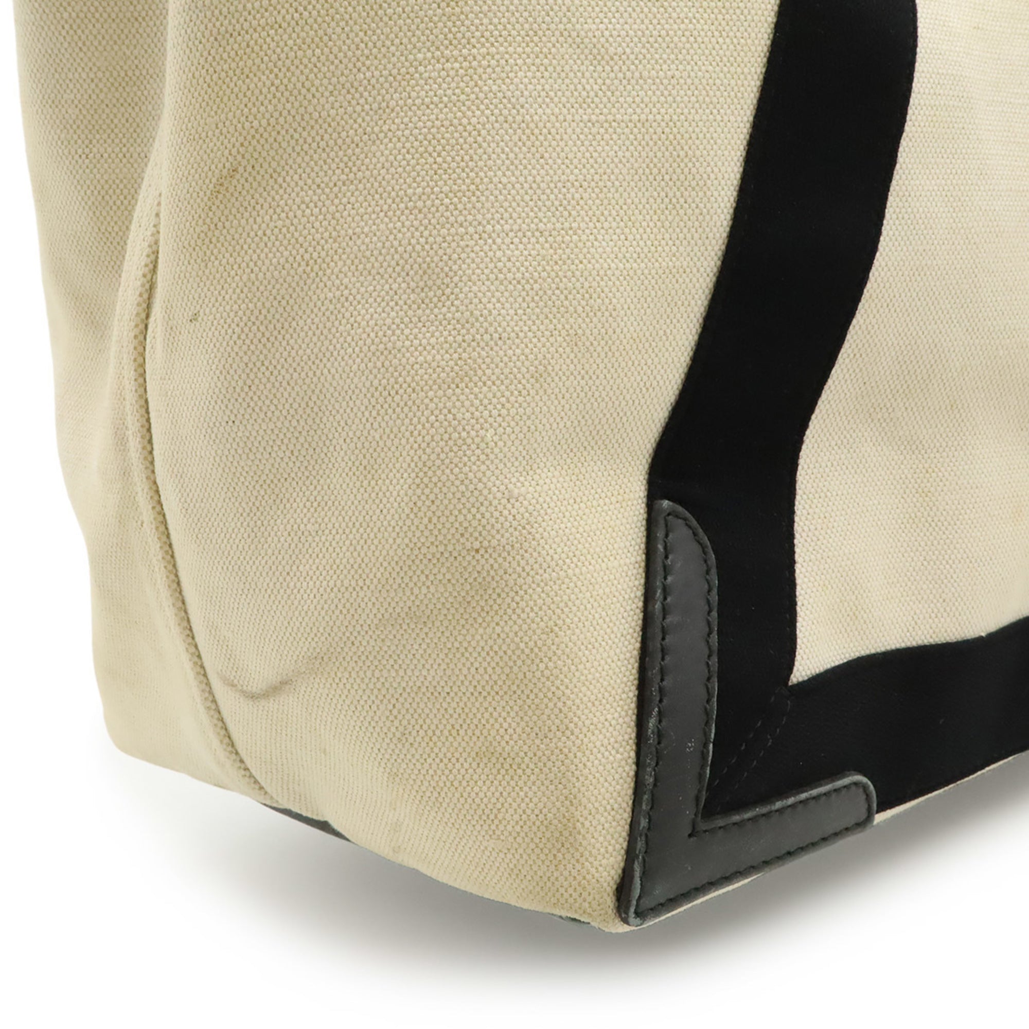 Balenciaga Black Navy Canvas Handbag Pouch Shoulder Bag Tote Bag (Pre-Owned)