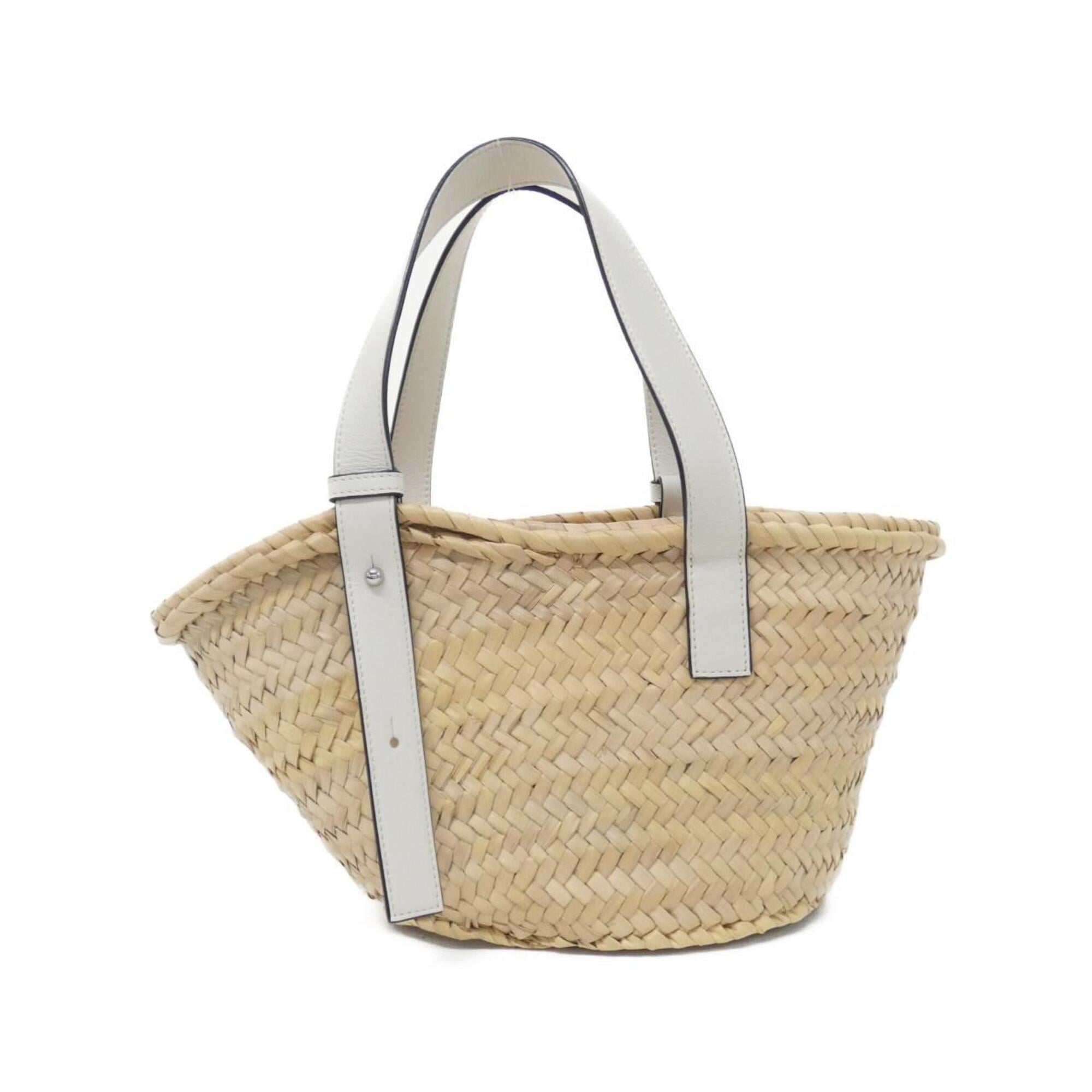 Loewe Beige White Leather Handbag (Pre-Owned)