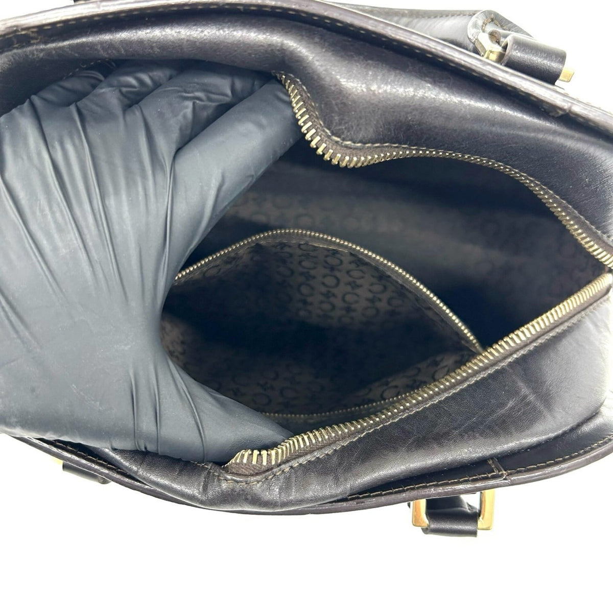 Celine Brown Leather Boston Bag Handbag (Pre-Owned)