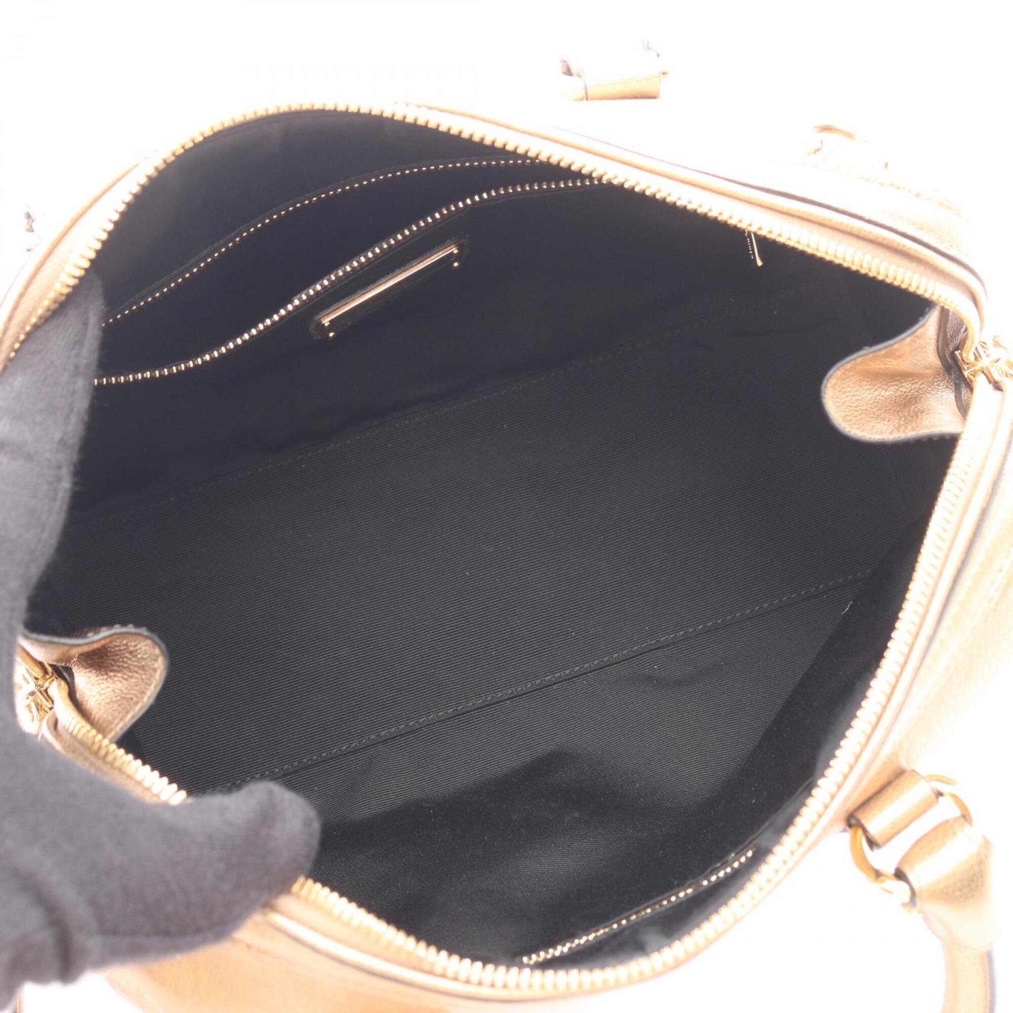 Salvatore Ferragamo Gold Leather Handbag (Pre-Owned)