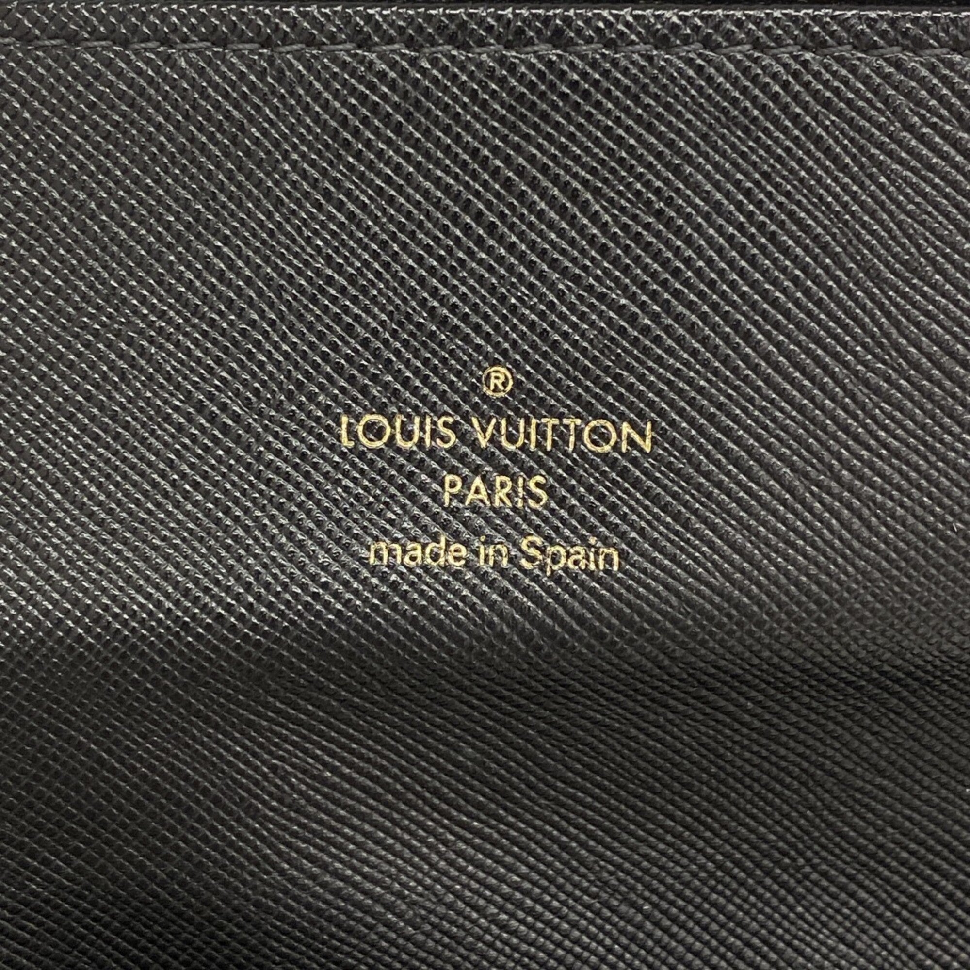 Louis Vuitton Noir Long Wallet (Tri-Fold) (Pre-Owned)