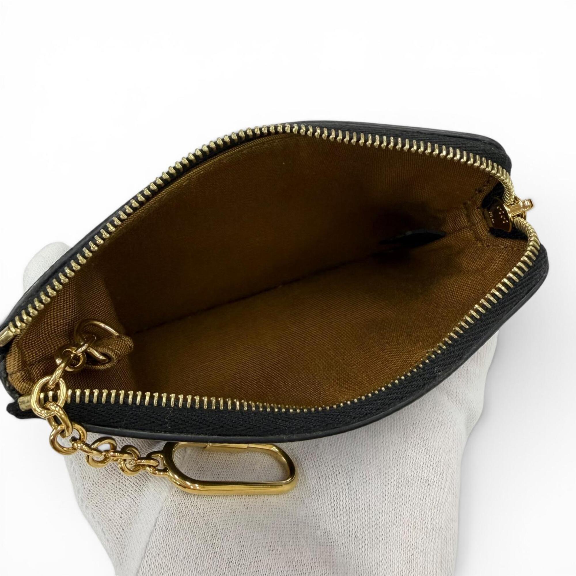 Celine Black Canvas Coin Purse/Coin Case (Pre-Owned)