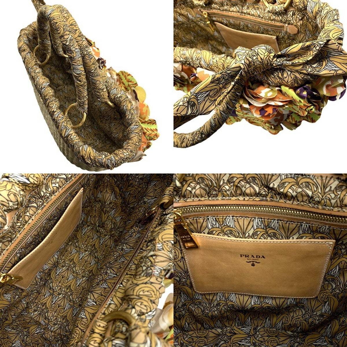 Prada Raffia Handbag (Pre-Owned)
