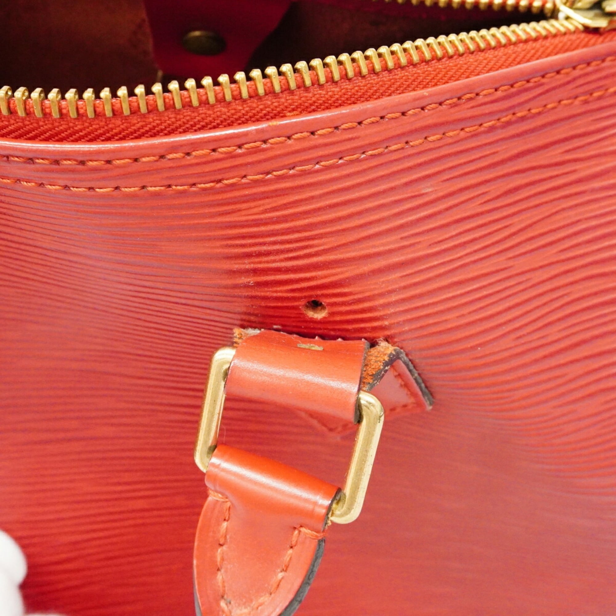 Louis Vuitton Castilian Red Handbag (Pre-Owned)