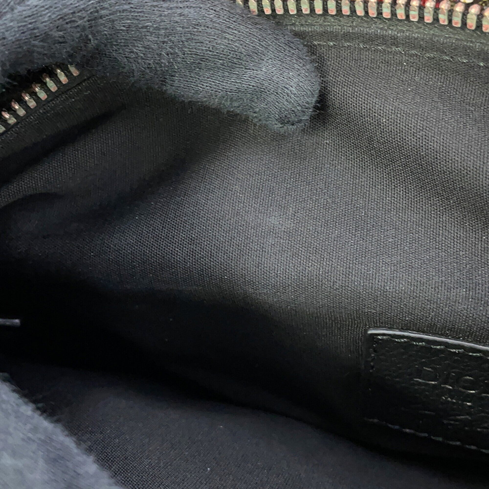 Christian Dior Multi-Color Canvas Leather Saddle Bag Sling Bag (Pre-Owned)