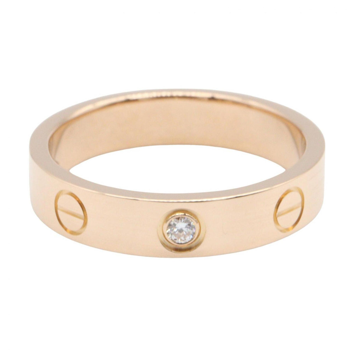 Cartier Gold Clear Pink Gold (18K) Band Ring (Pre-Owned)