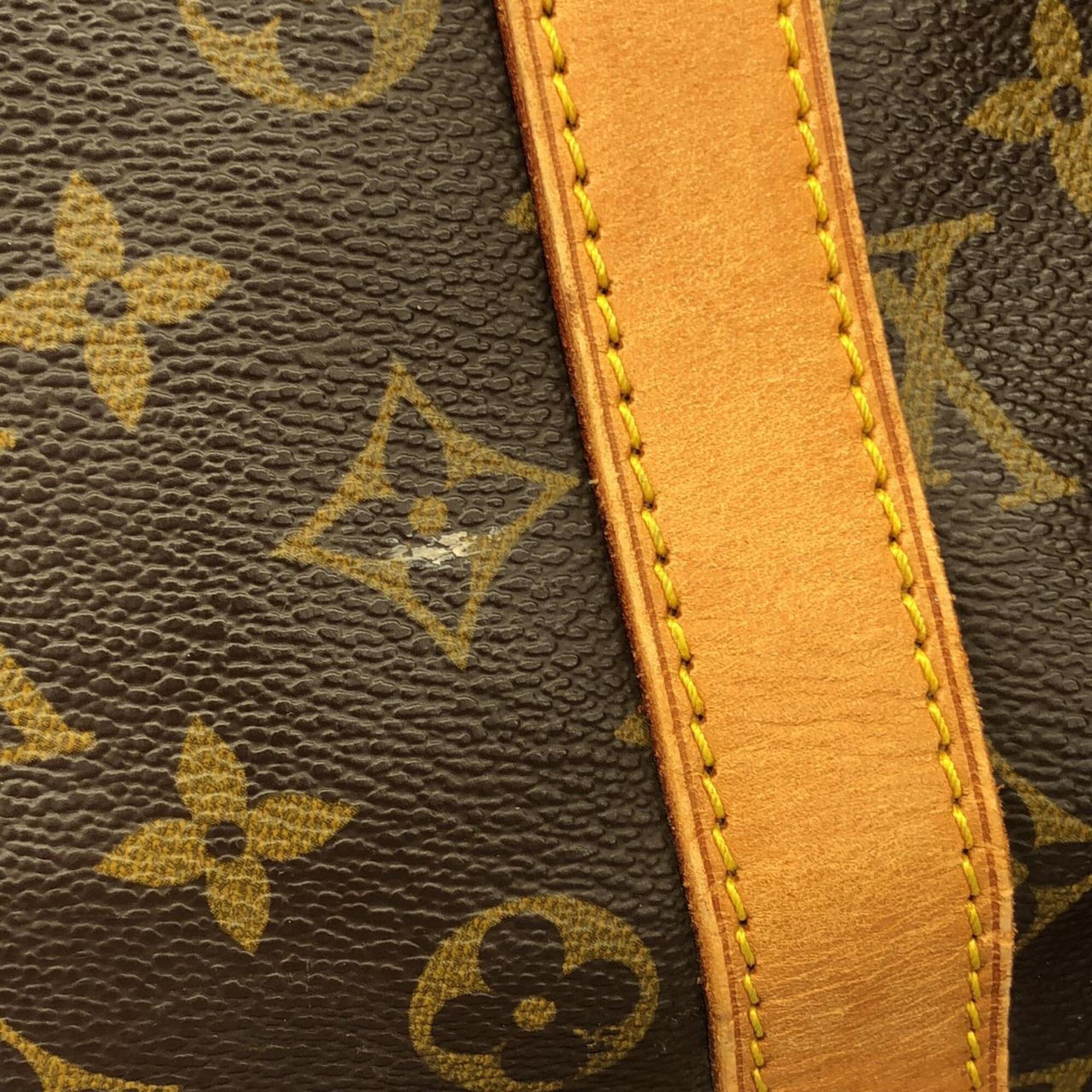 Louis Vuitton Brown Coated Canvas Boston Bag (Pre-Owned)