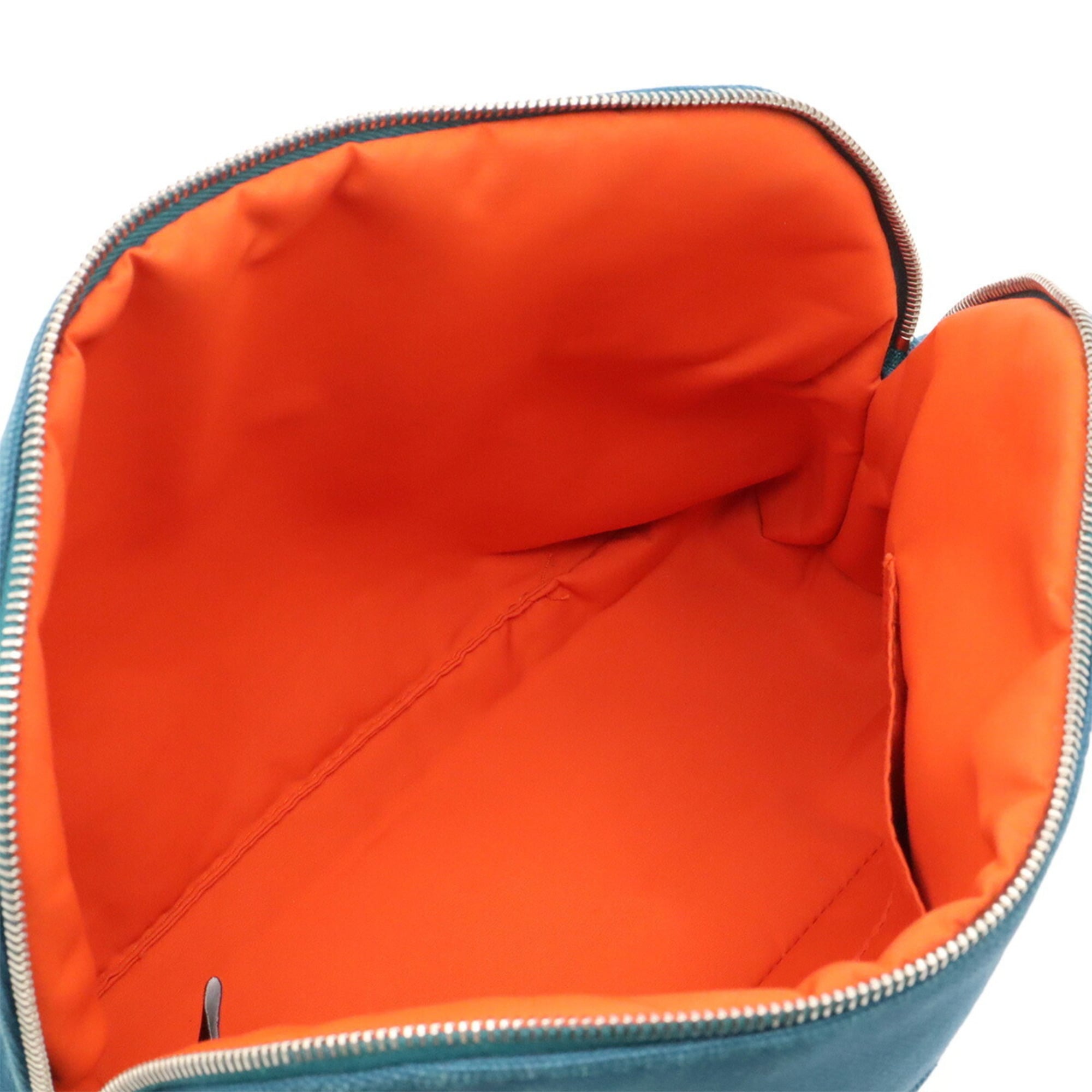 Hermes Marine Blue Canvas Pouch (Pre-Owned)