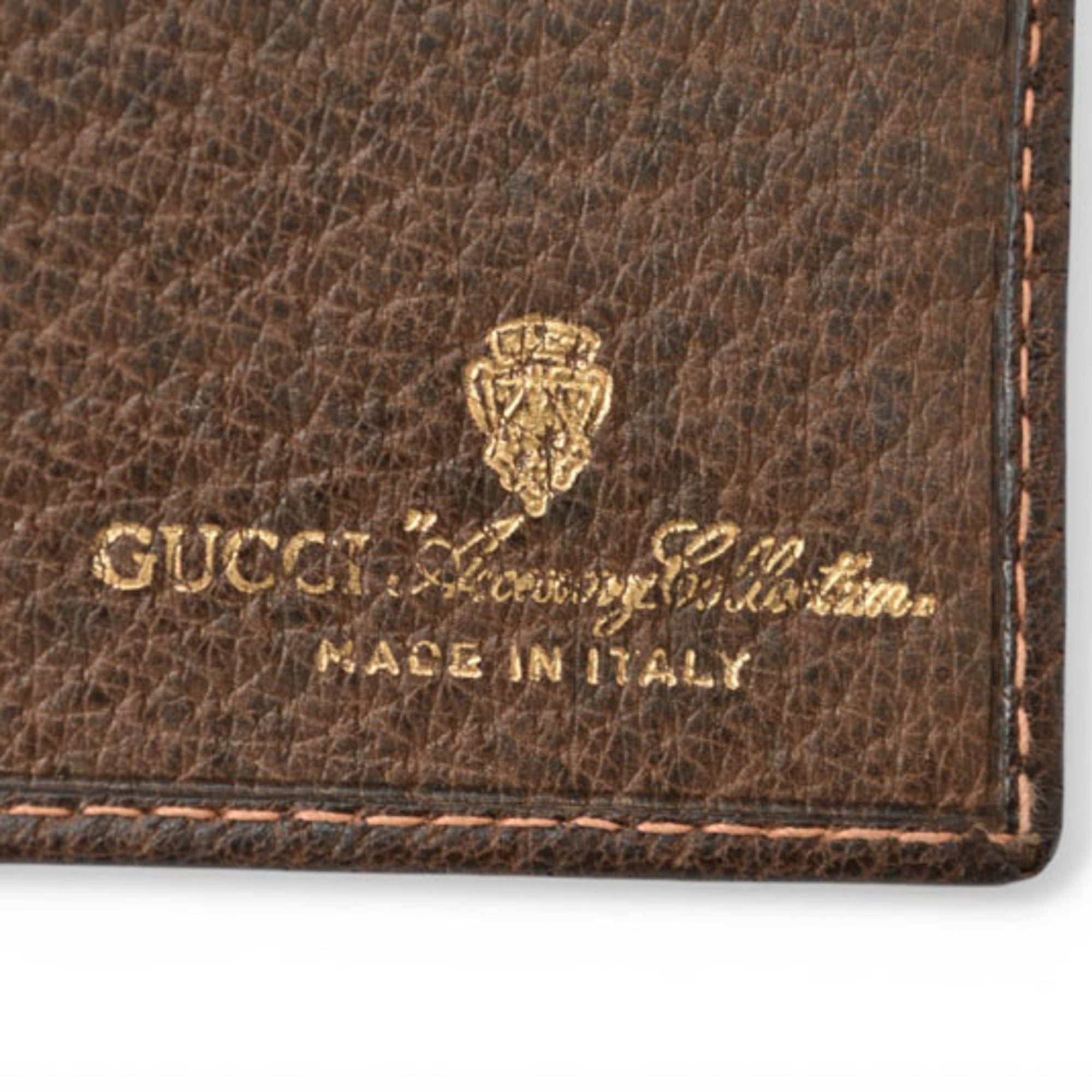 Gucci Black Brown Green Red Color Gg Plus Wallet (Bi-Fold) (Pre-Owned)
