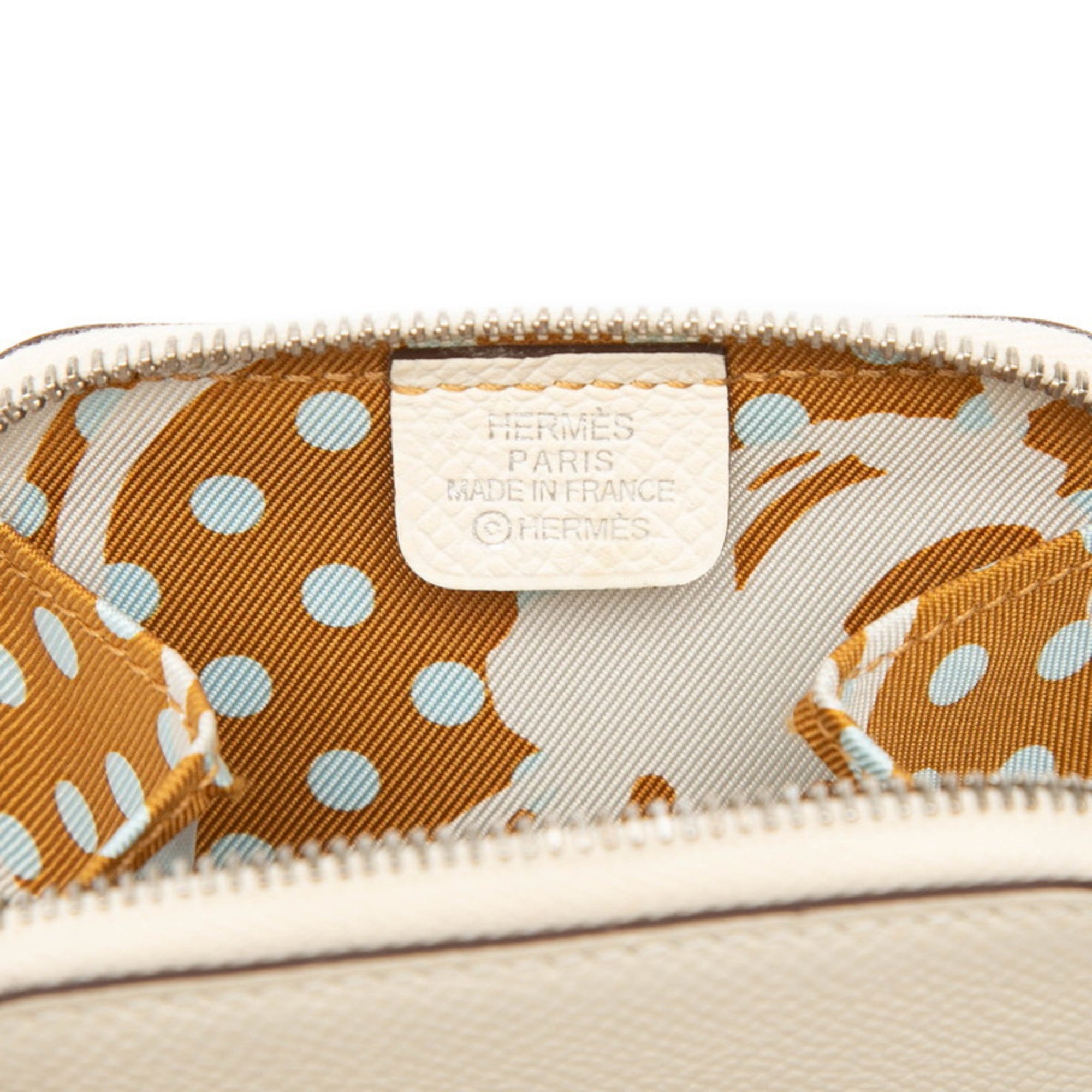 Hermes Ivory Epsom Leather Coin Purse/Coin Case (Pre-Owned)