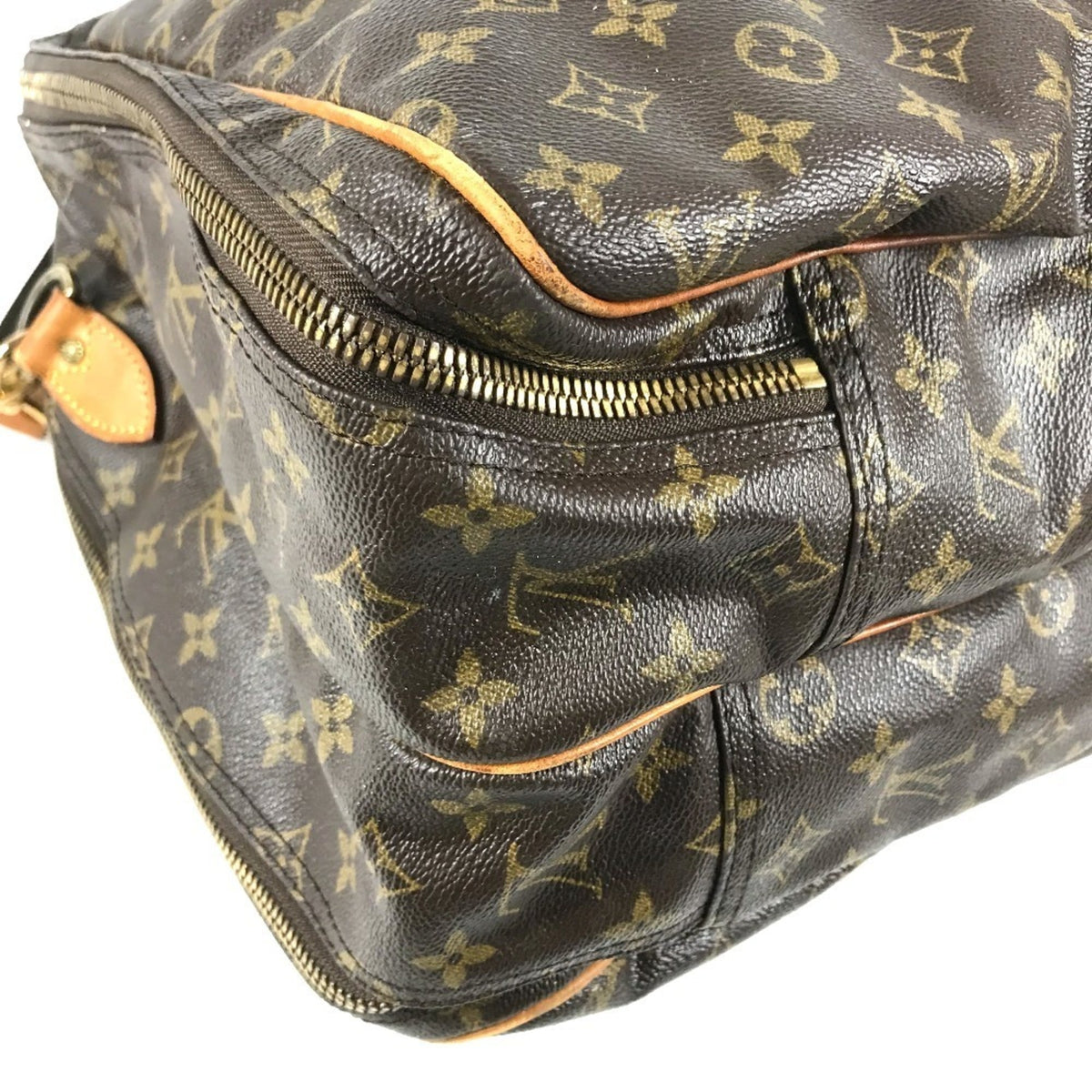 Louis Vuitton Brown Monogram Boston Bag Handbag Shoulder Bag (Pre-Owned)
