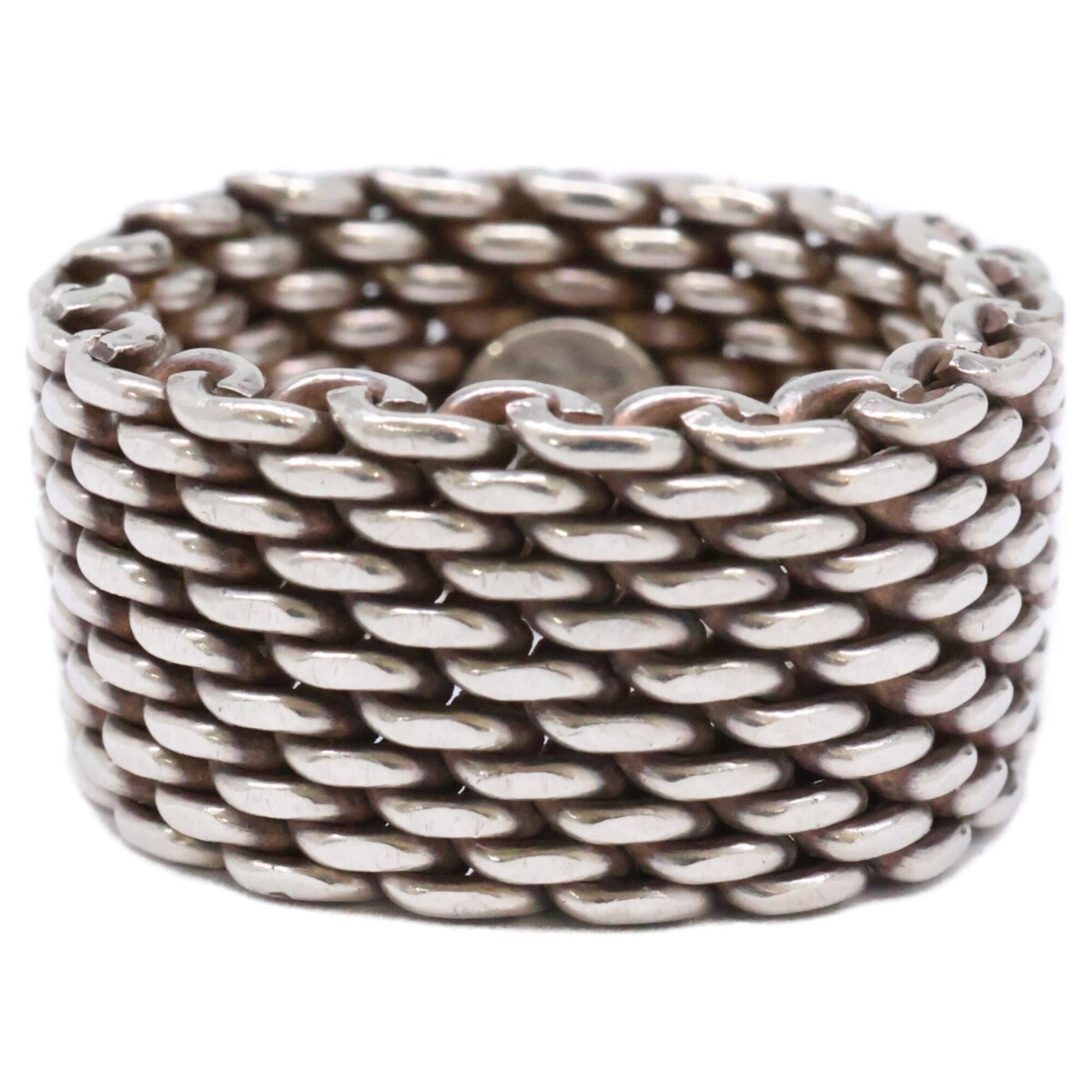 Tiffany Silver Silver 925 Band Ring (Pre-Owned)