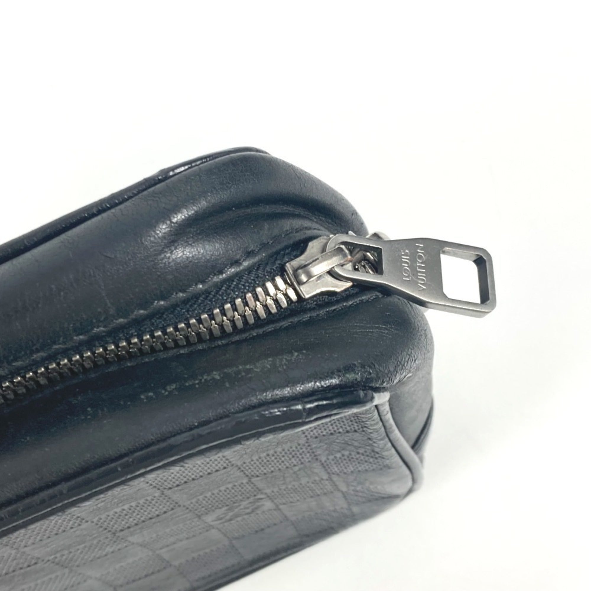 Louis Vuitton Damier Infini Black Onyx Damier Infini Clutch Bag (Pre-Owned)
