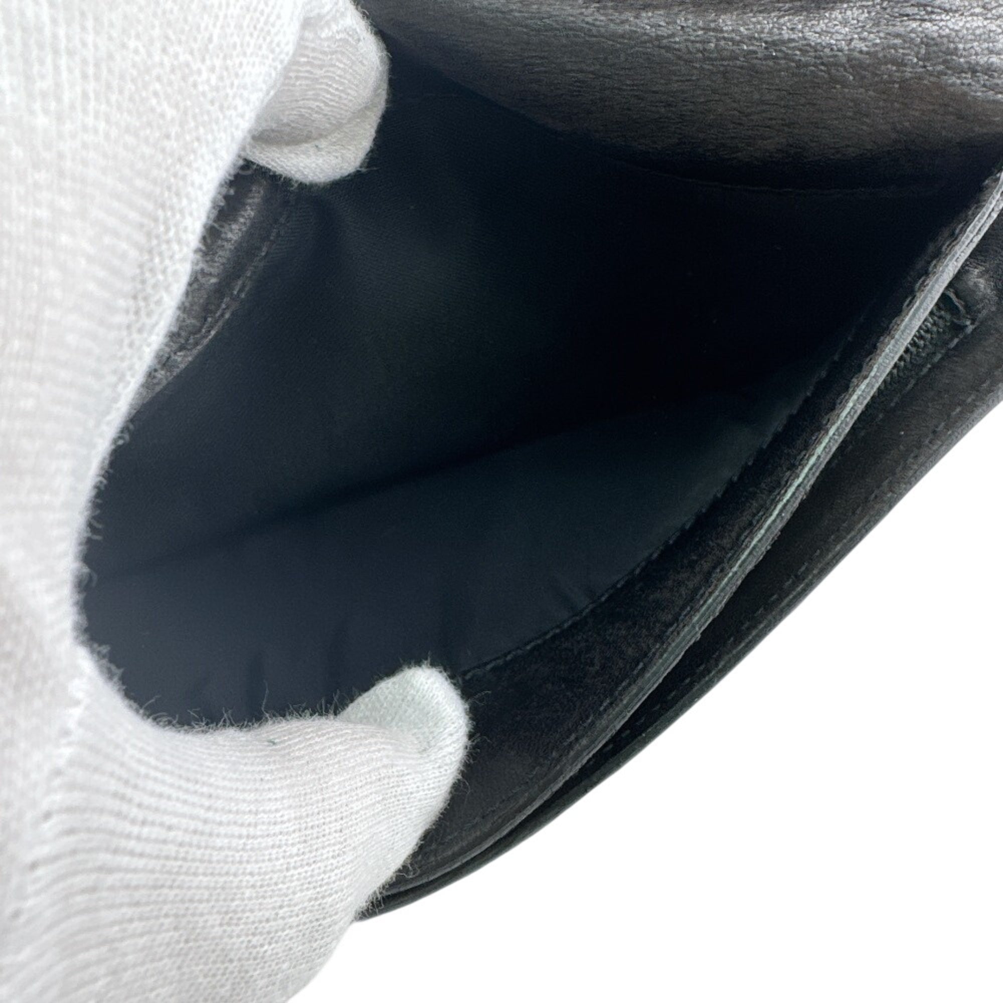 Bottega Veneta Black Intrecciato Long Wallet (Bi-Fold) (Pre-Owned)