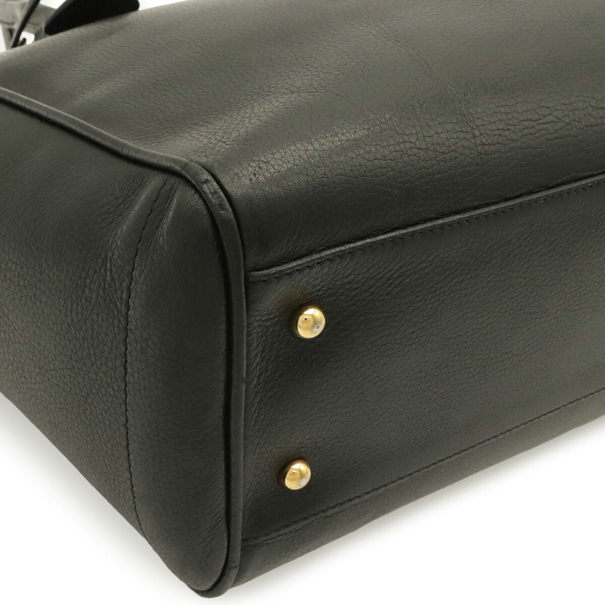 Loewe Black Leather Handbag Tote Bag (Pre-Owned)